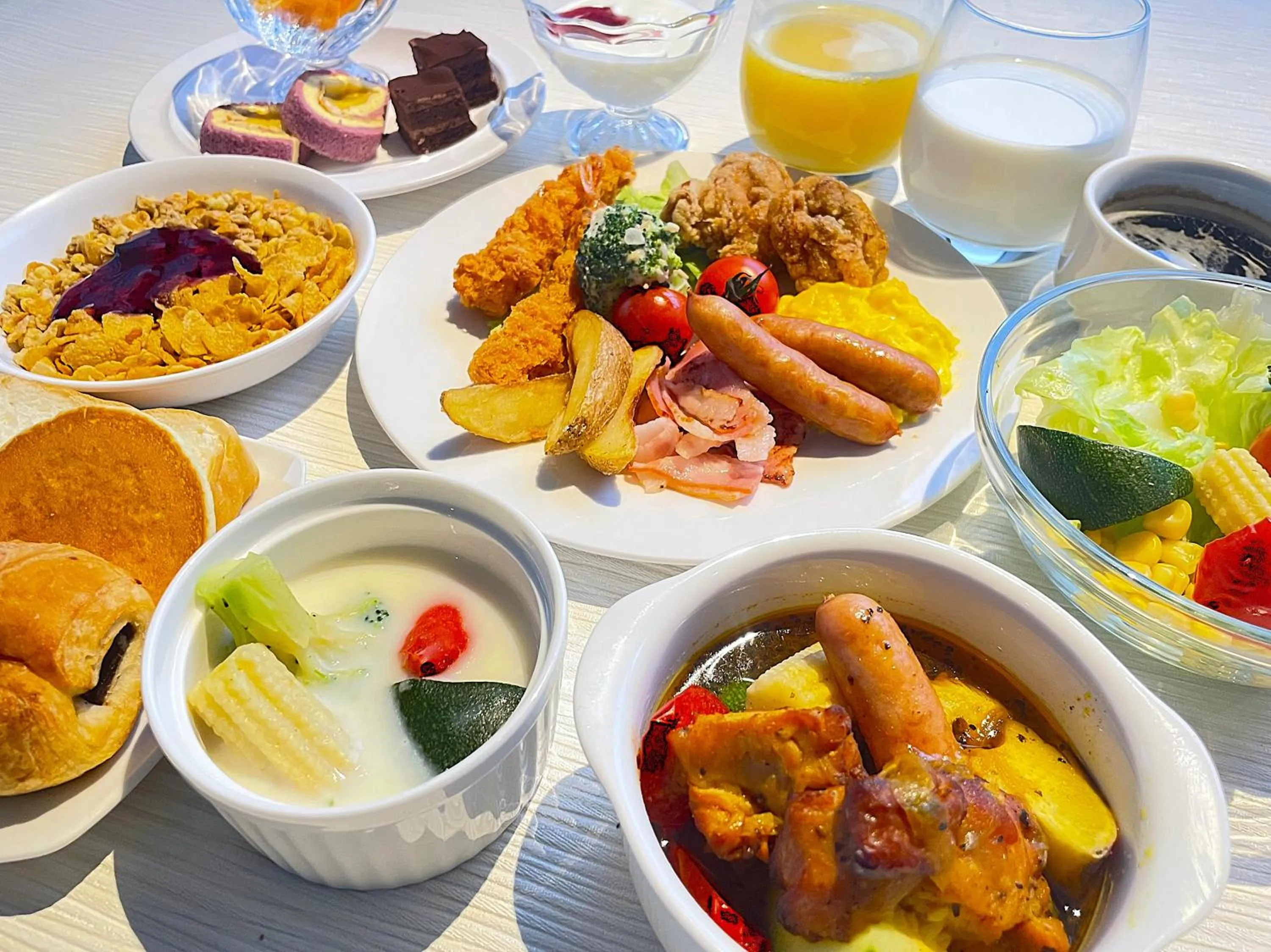 Breakfast in HOTEL AMANEK Asahikawa