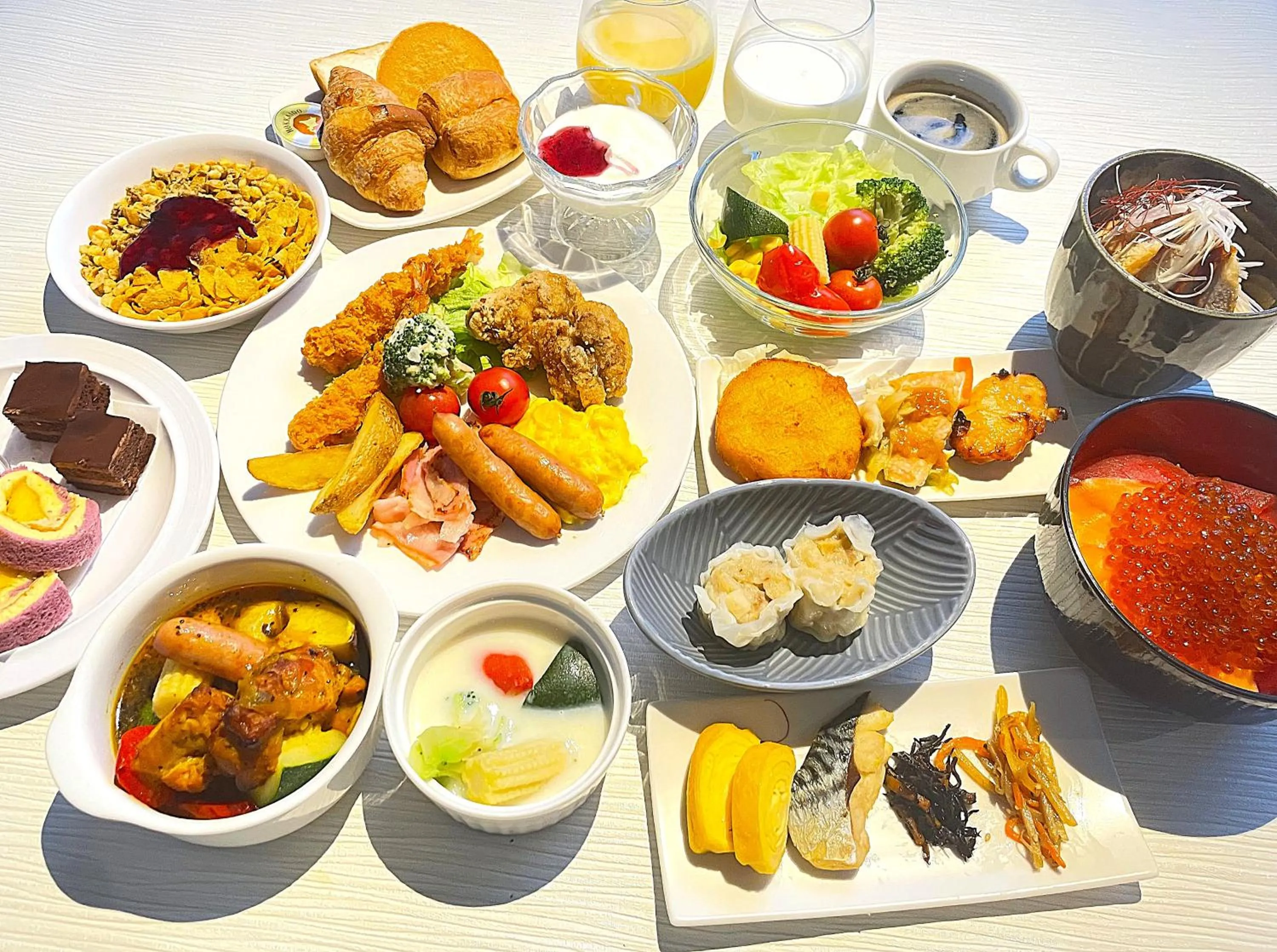 Breakfast in HOTEL AMANEK Asahikawa