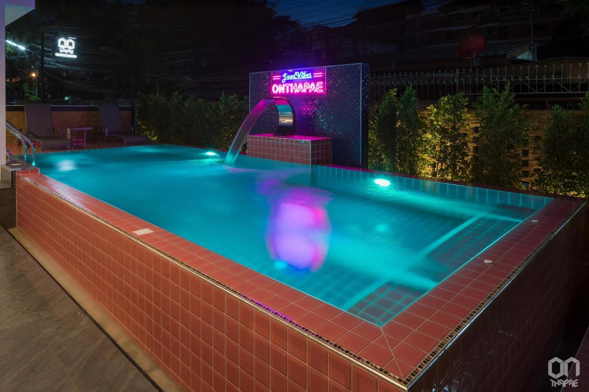 Swimming pool in ON Thapae Gate Chiangmai