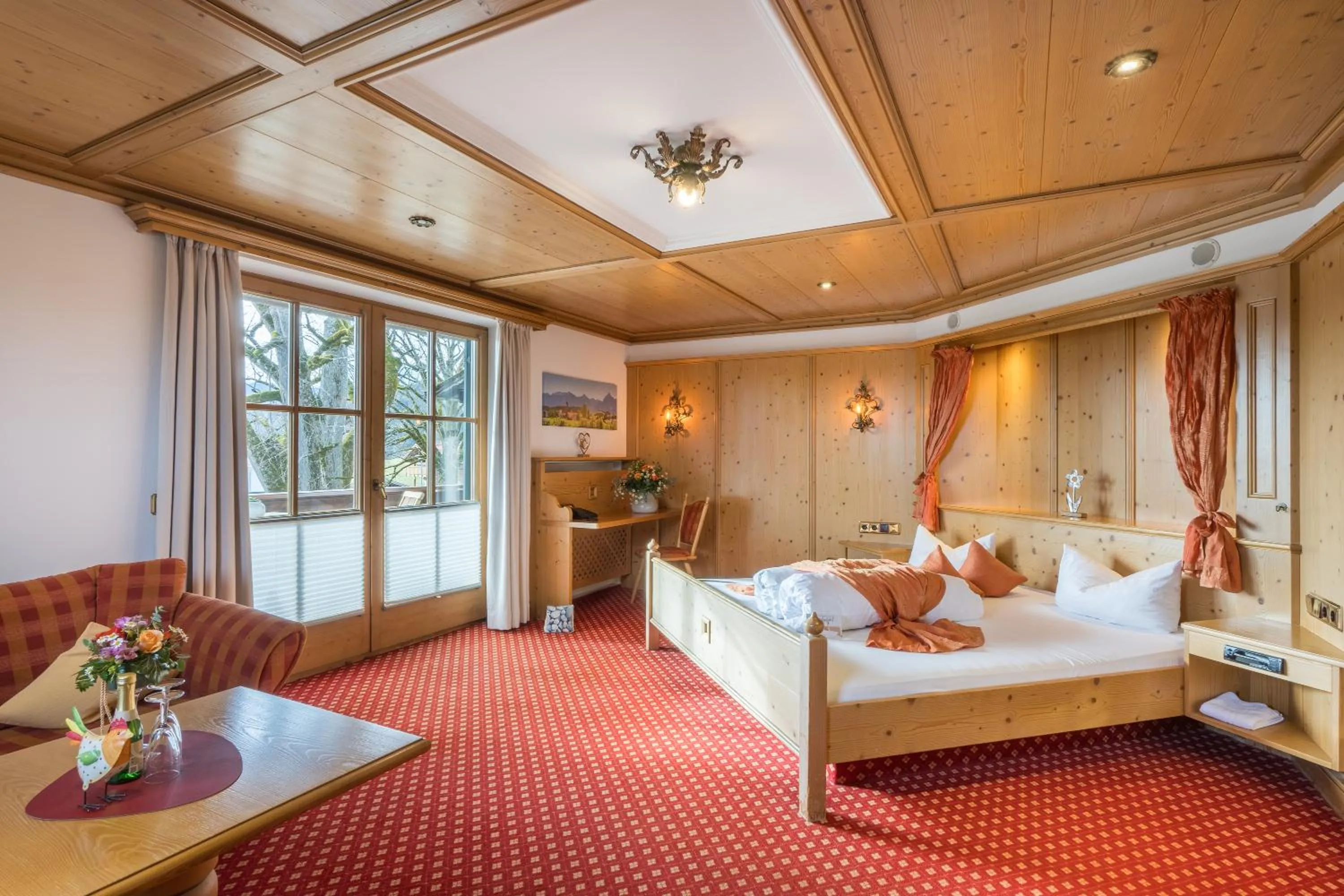 Bed in Landhotel Gockelwirt