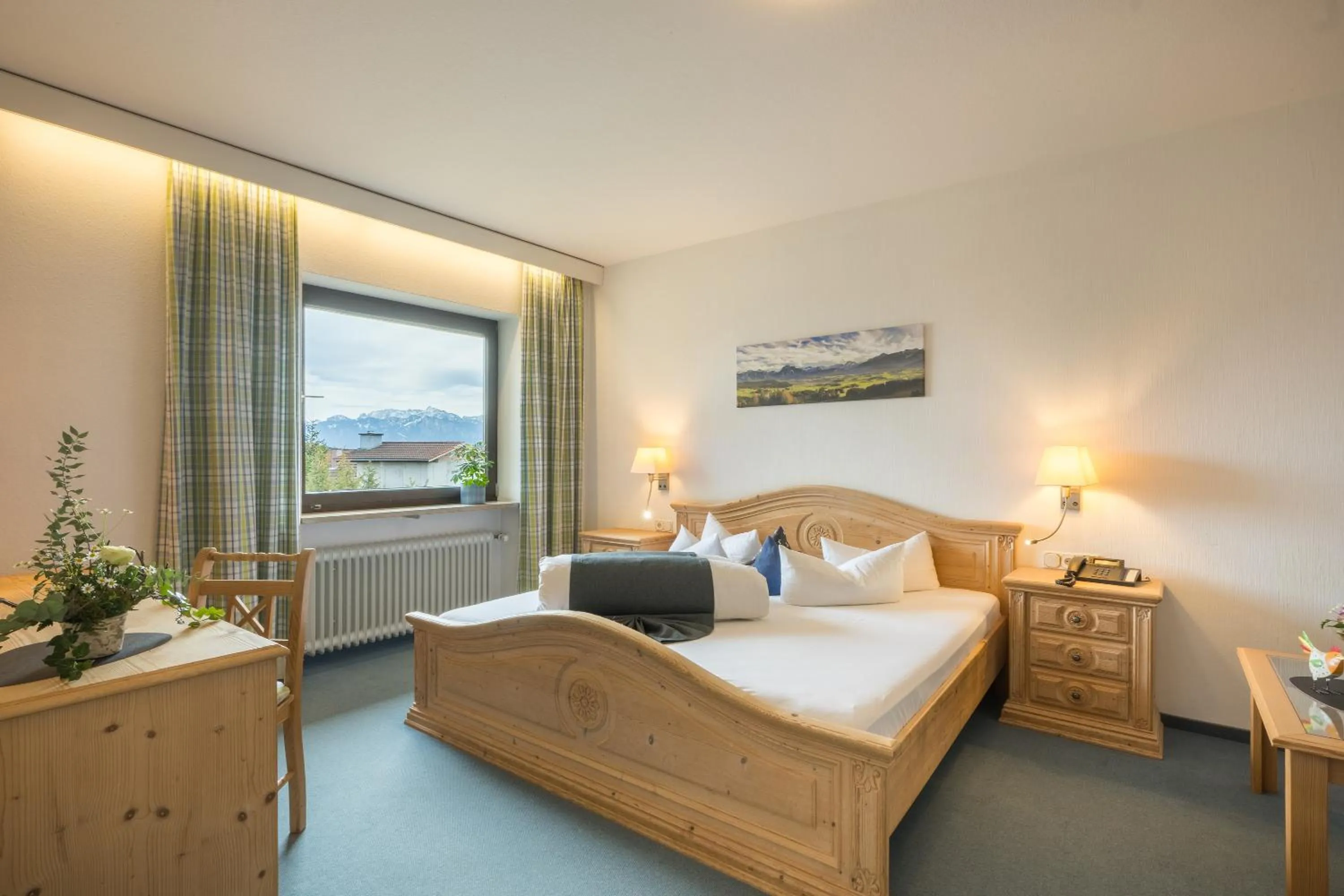 Bed in Landhotel Gockelwirt