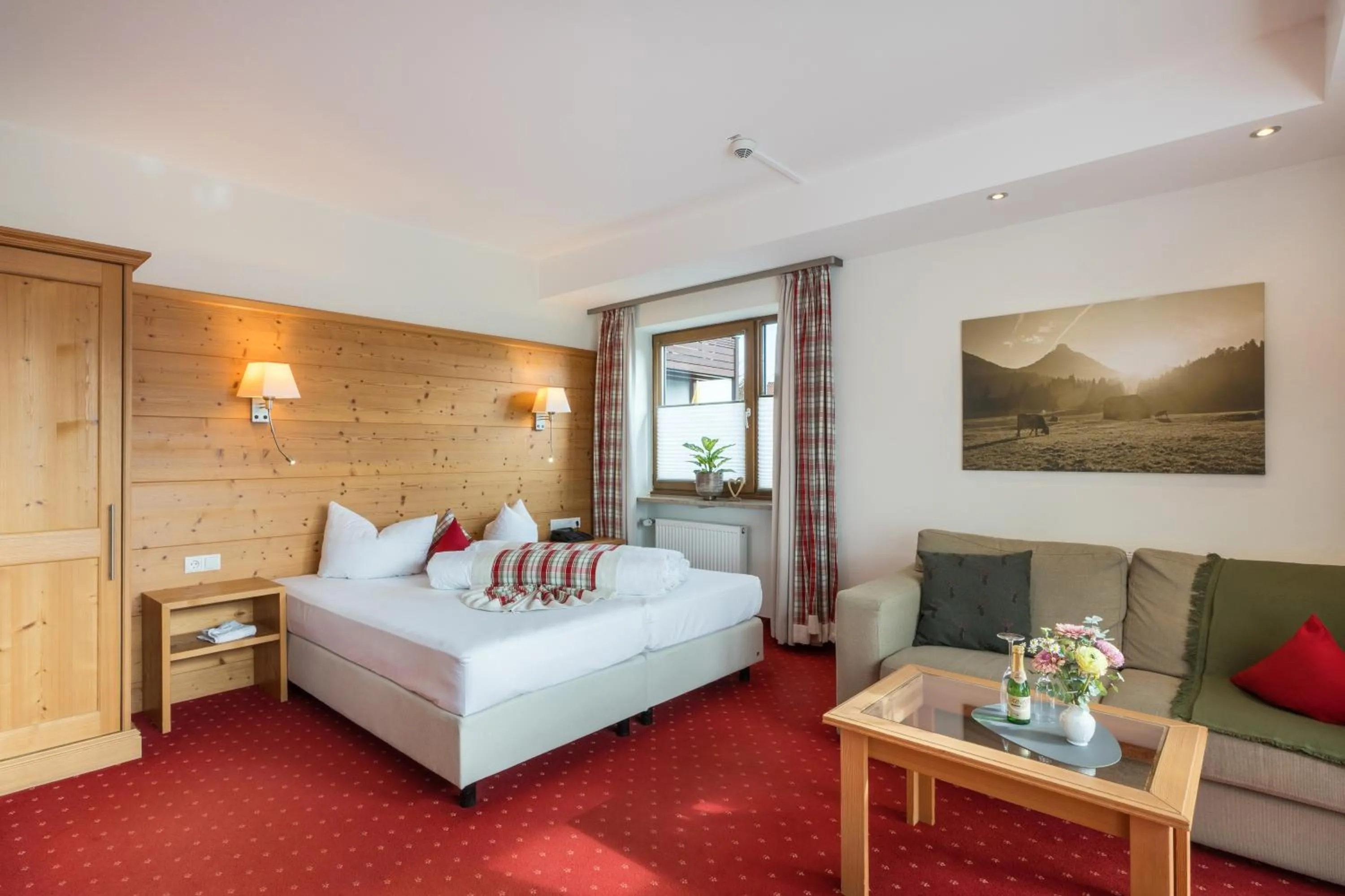 Bed in Landhotel Gockelwirt