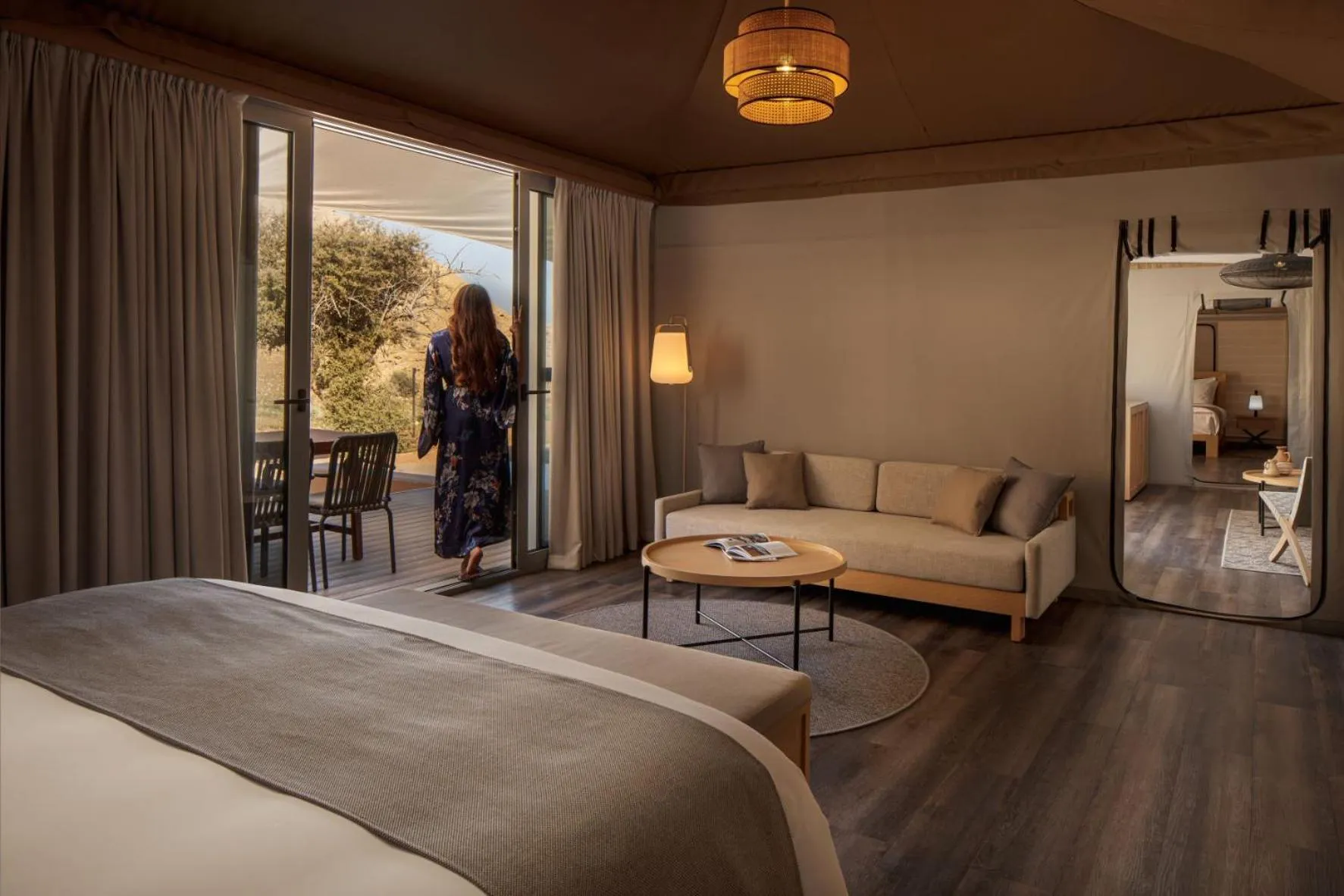 Bedroom, Bed in Moon Retreat by Sharjah Collection