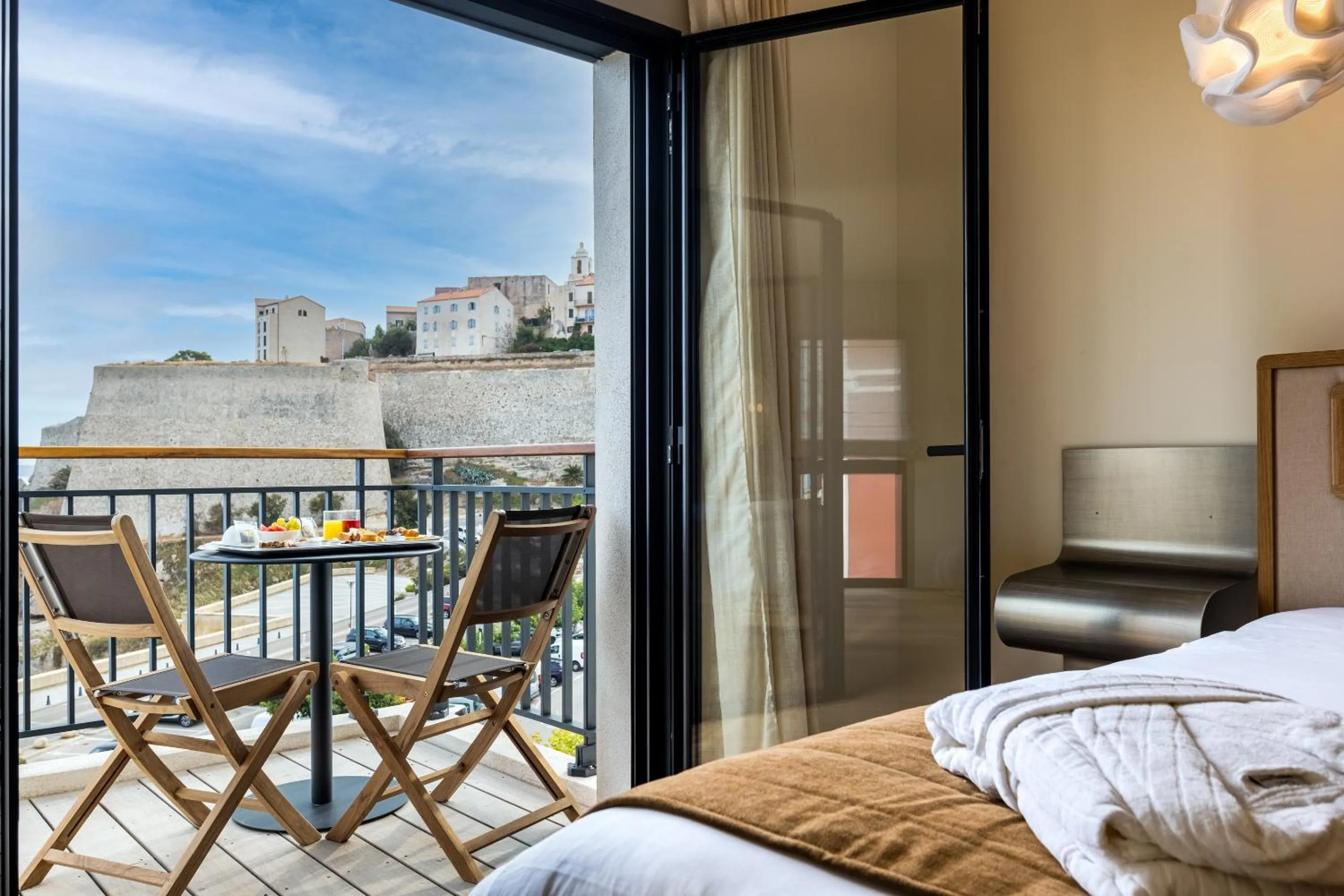 View (from property/room), Bed in Hotel & Spa Kasano Calvi - Handwritten Collection