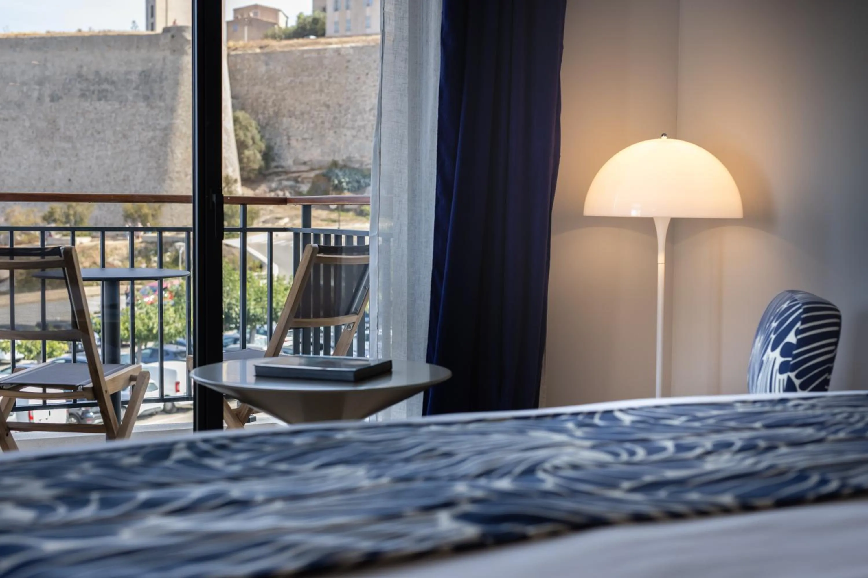 Balcony/Terrace, Bed in Hotel & Spa Kasano Calvi - Handwritten Collection