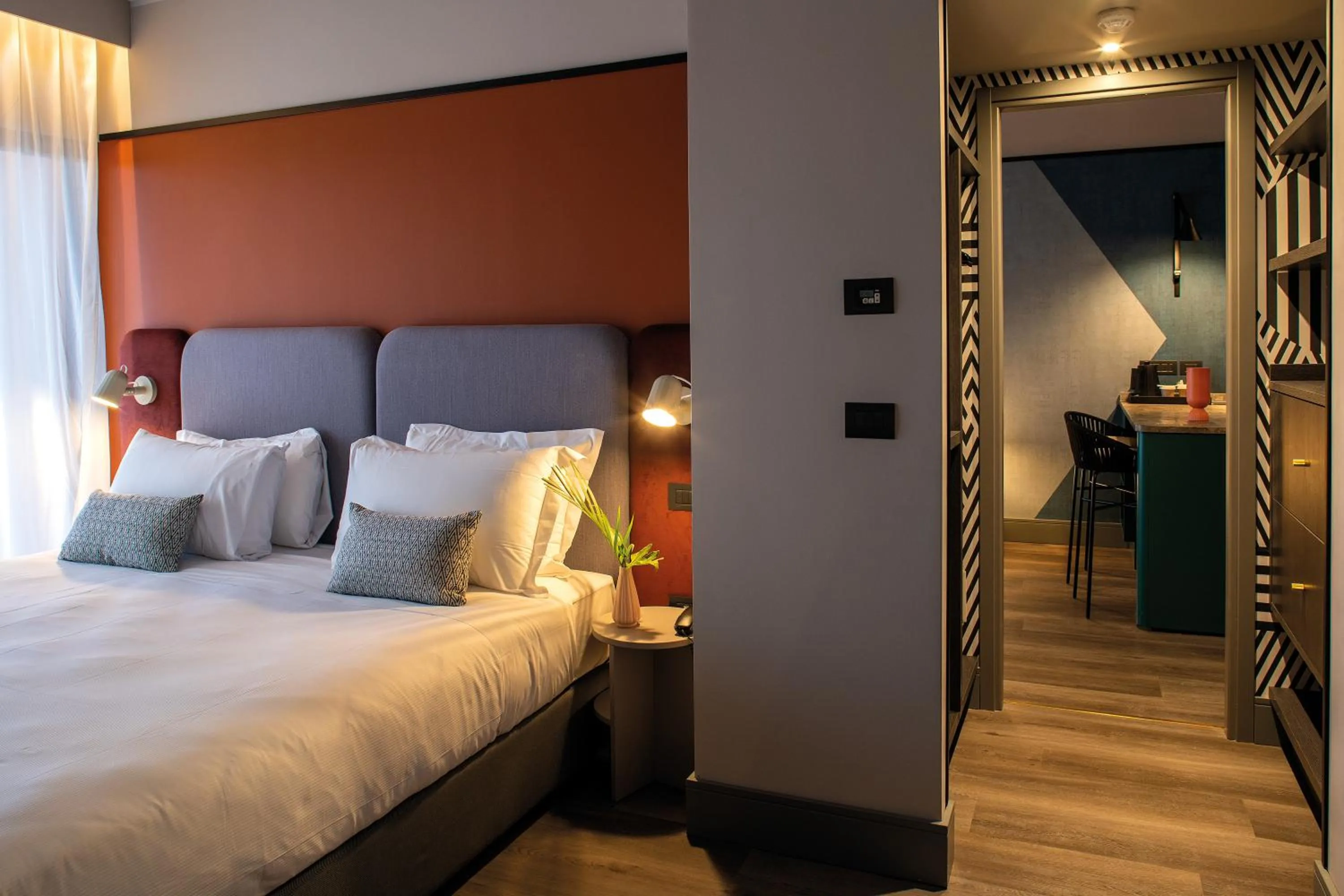 Bedroom, Bed in Hotel Villa Pamphili Roma