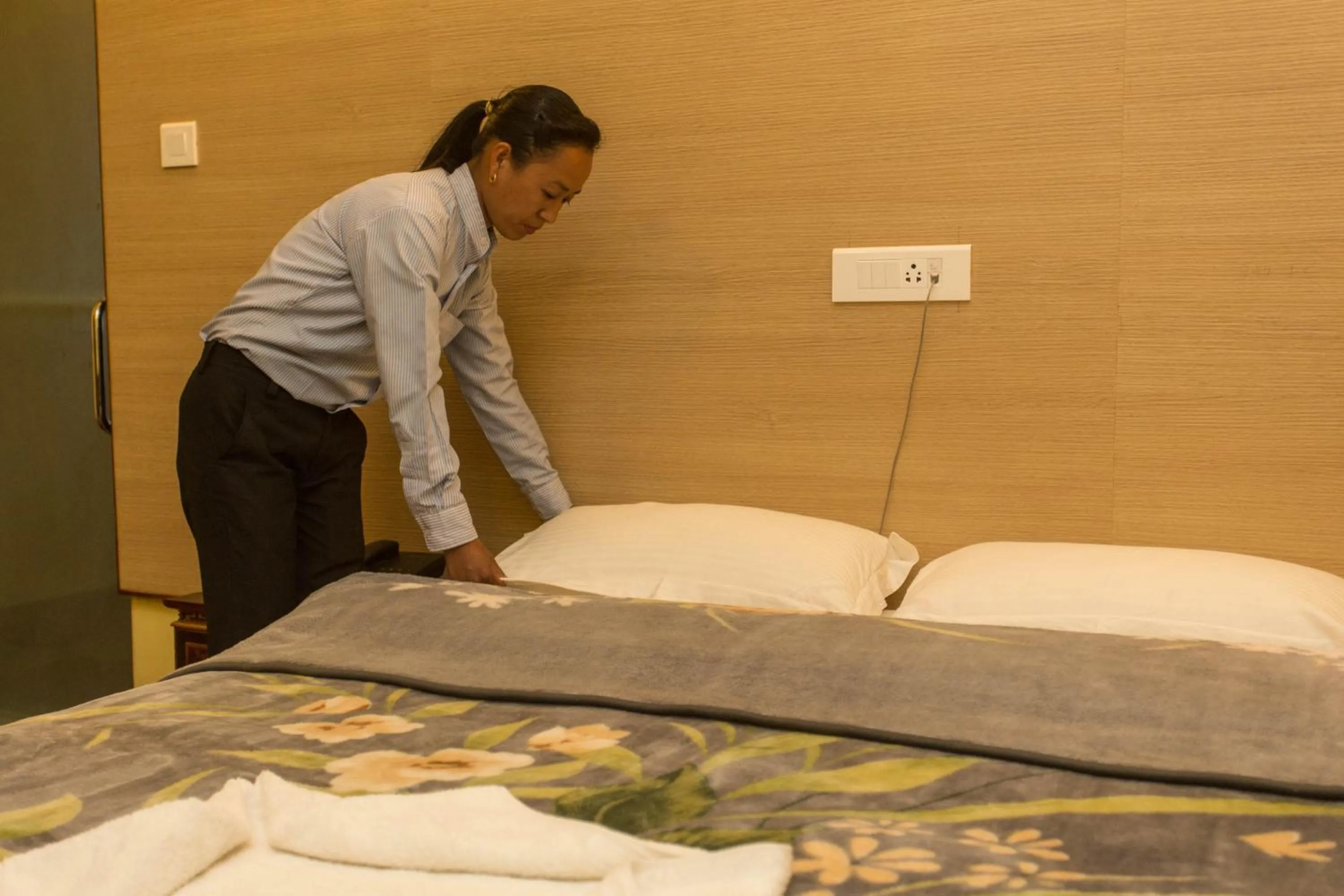 Bedroom, Bed in Hotel Siddhi Manakamana