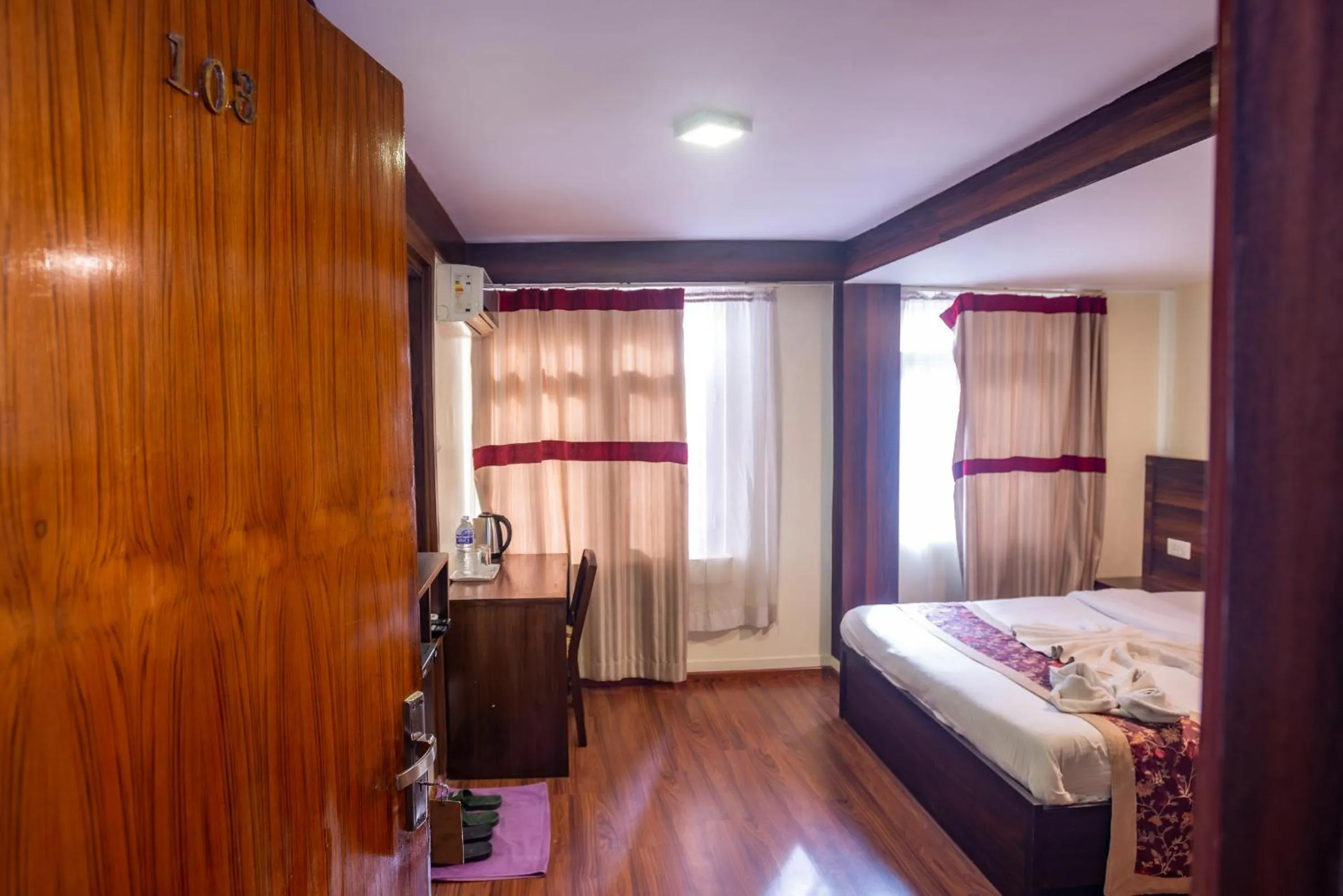 Bed in Hotel Yambu kathmandu