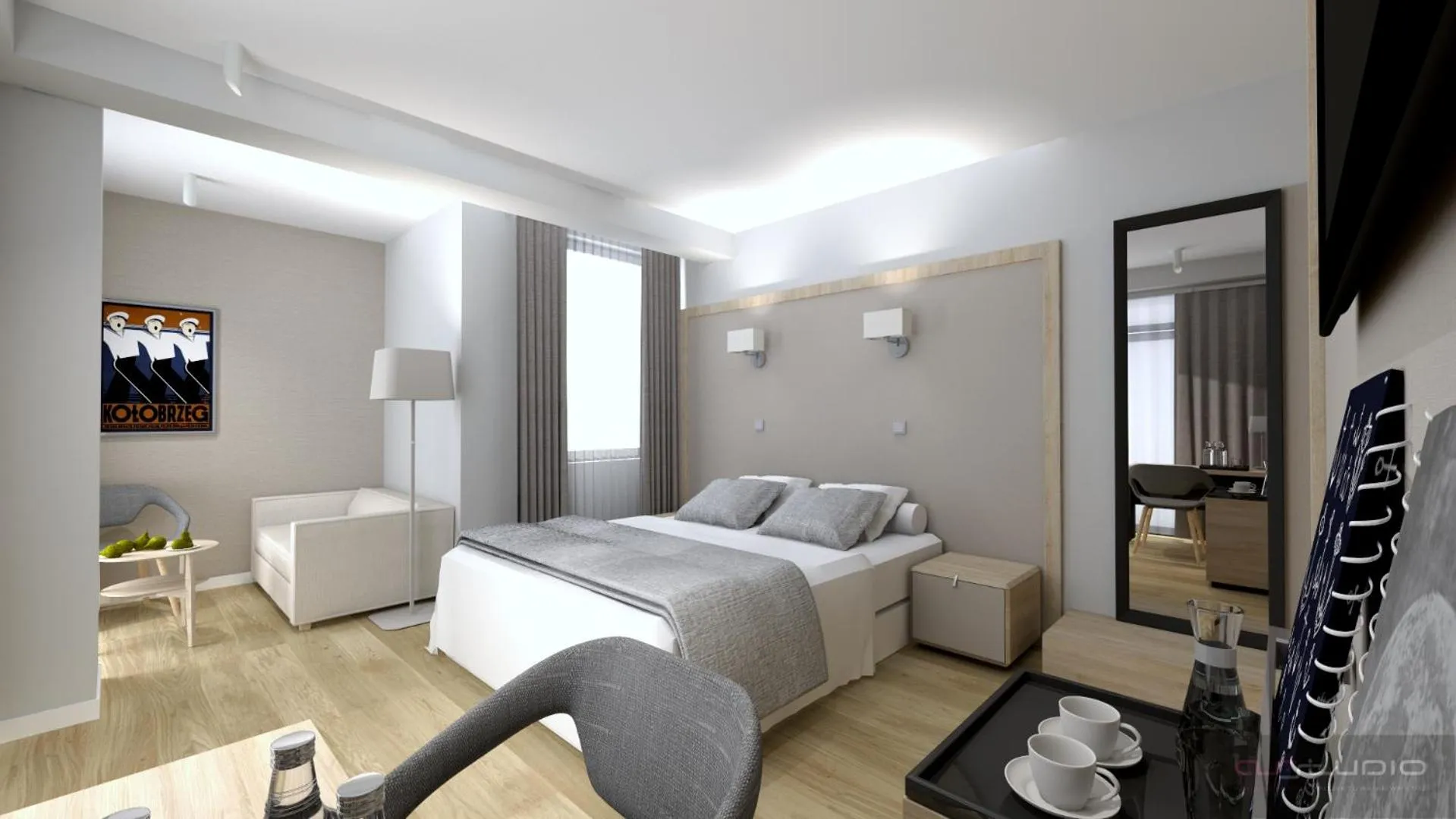 Photo of the whole room, Bed in Olymp IV