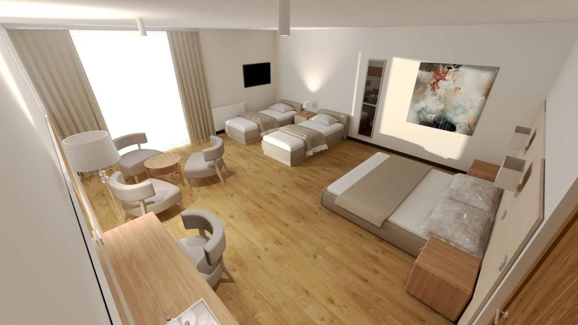 Photo of the whole room, Bed in Olymp IV