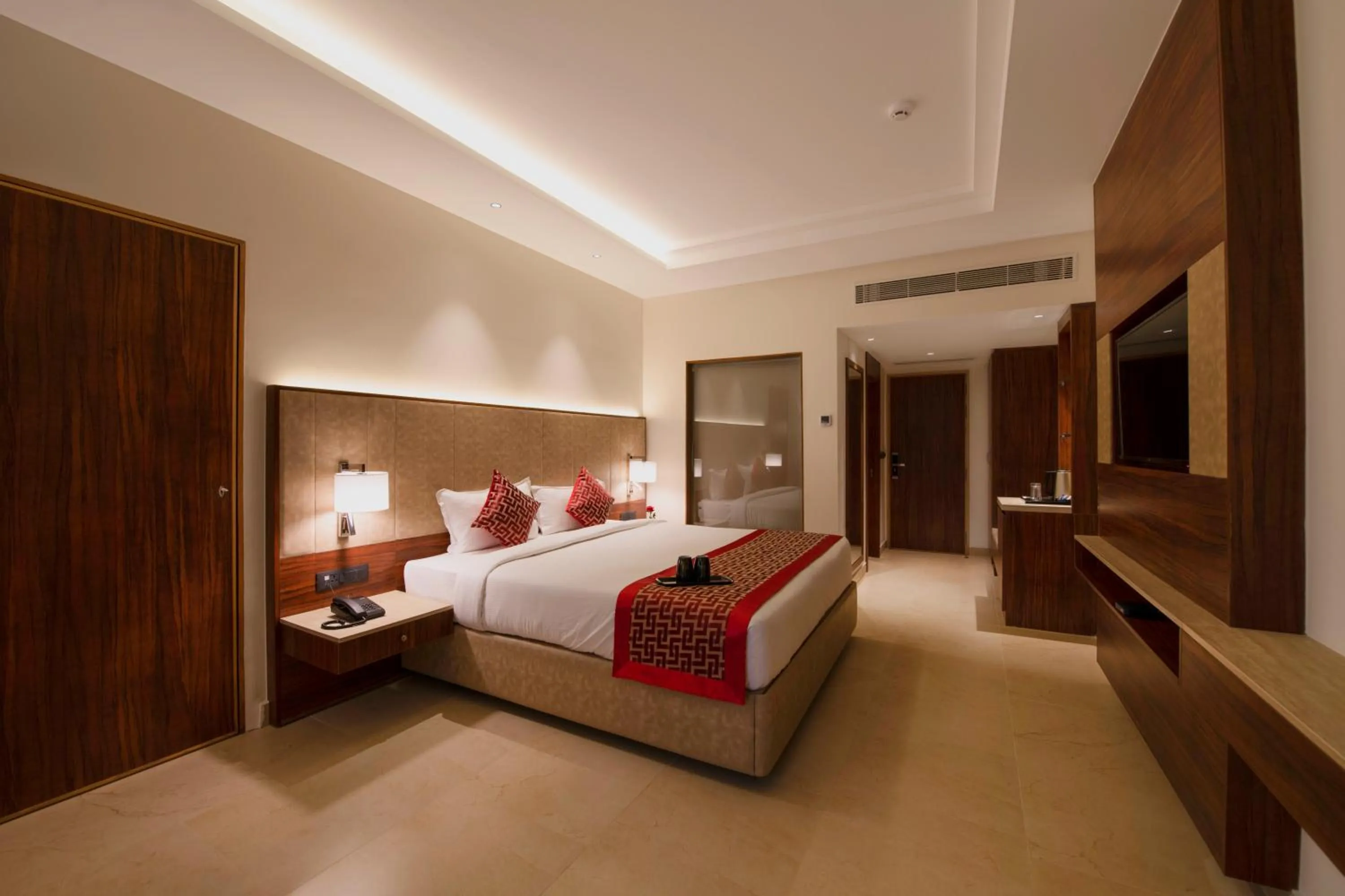 Photo of the whole room, Bed in AARYA MANSION V One Hotel