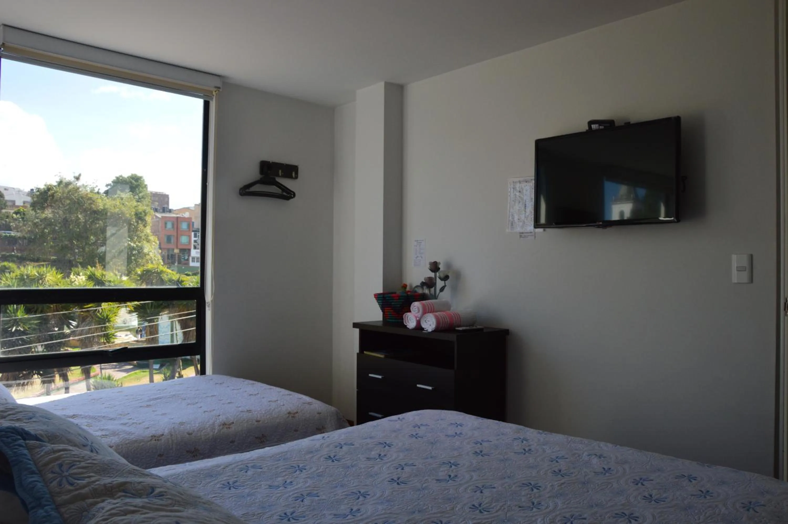 Decorative detail, Bed in Hotel Parque Santander Tunja