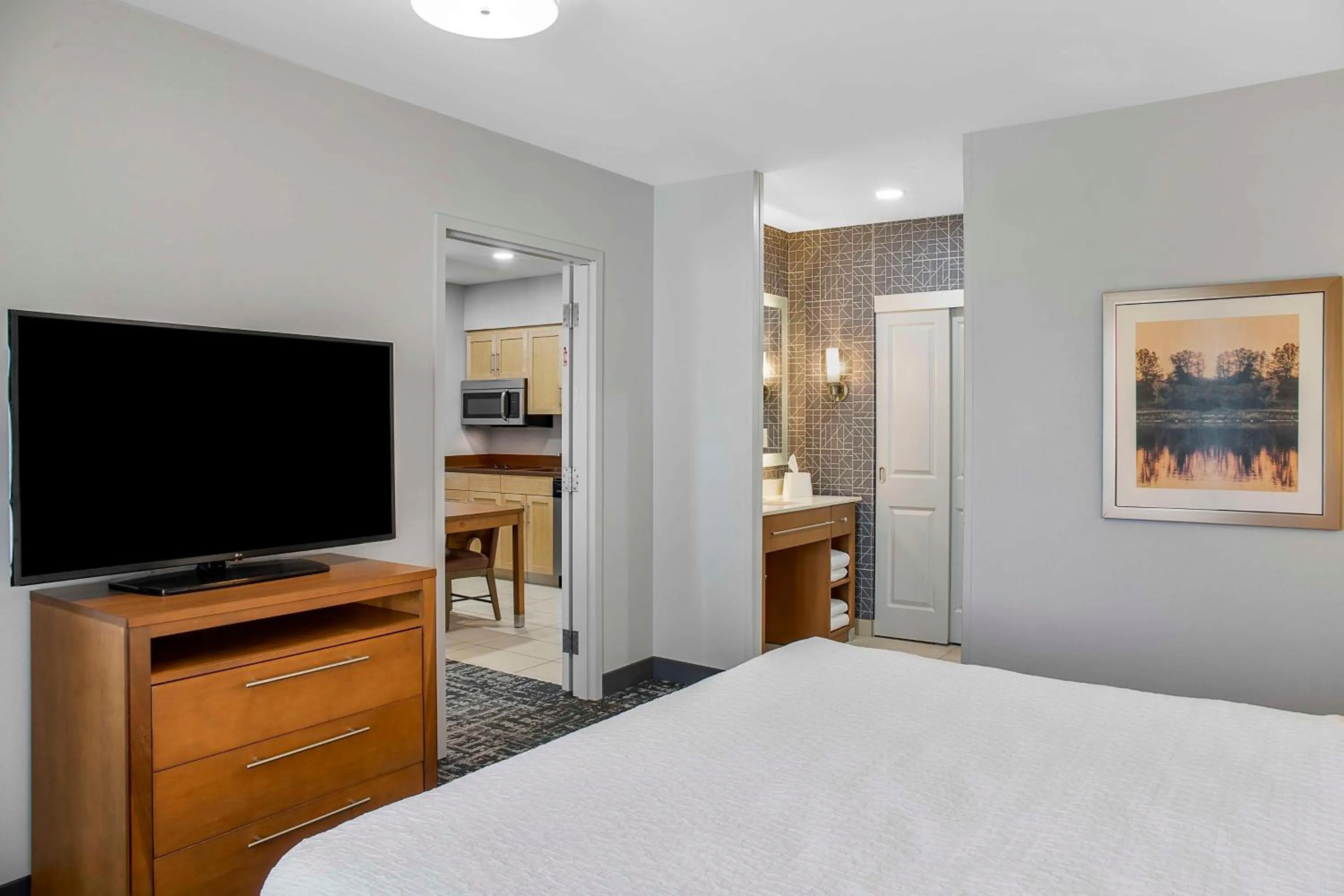 Bed in Homewood Suites by Hilton Winnipeg Airport - Polo Park