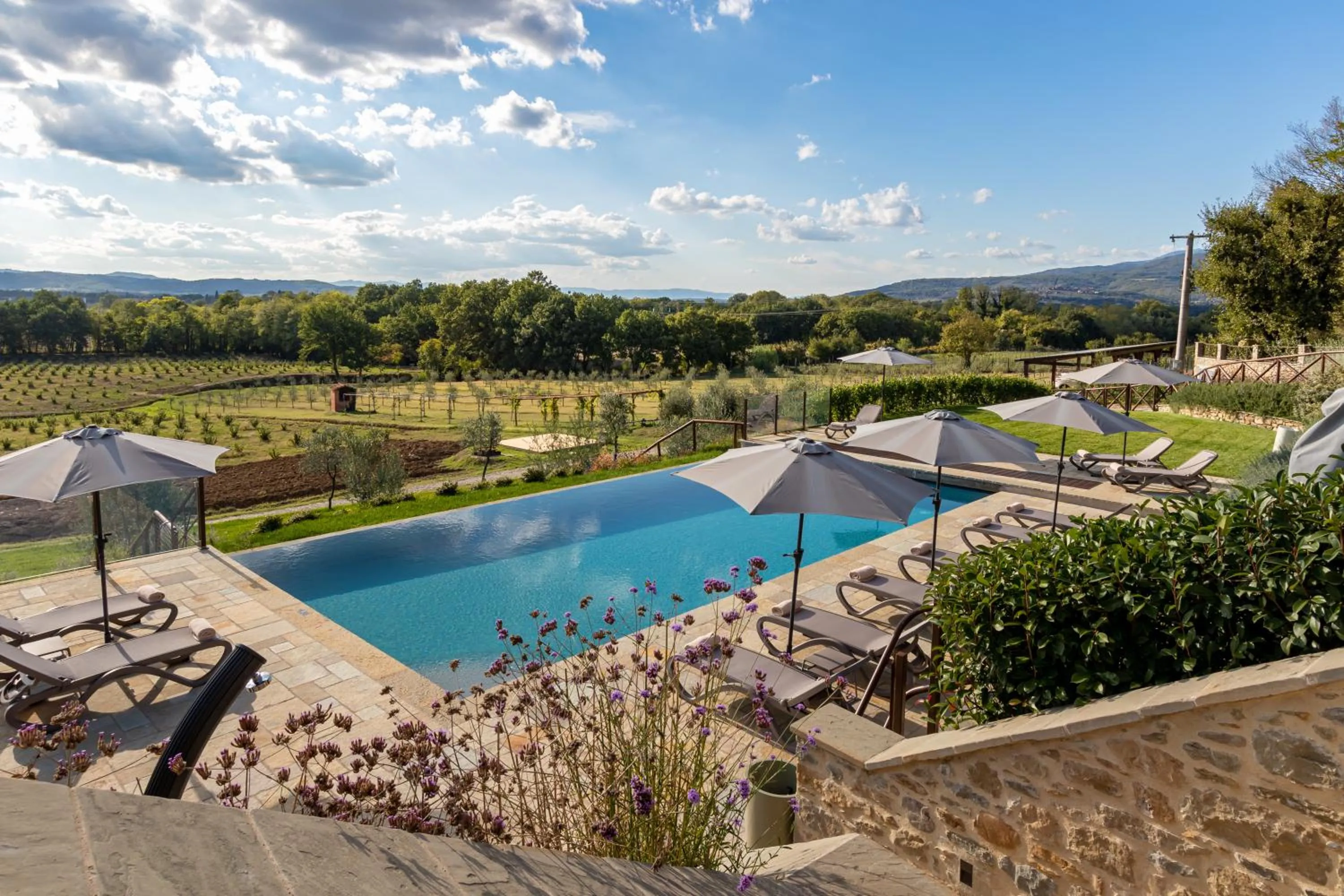 Pool view in Chimera Tuscany Resort