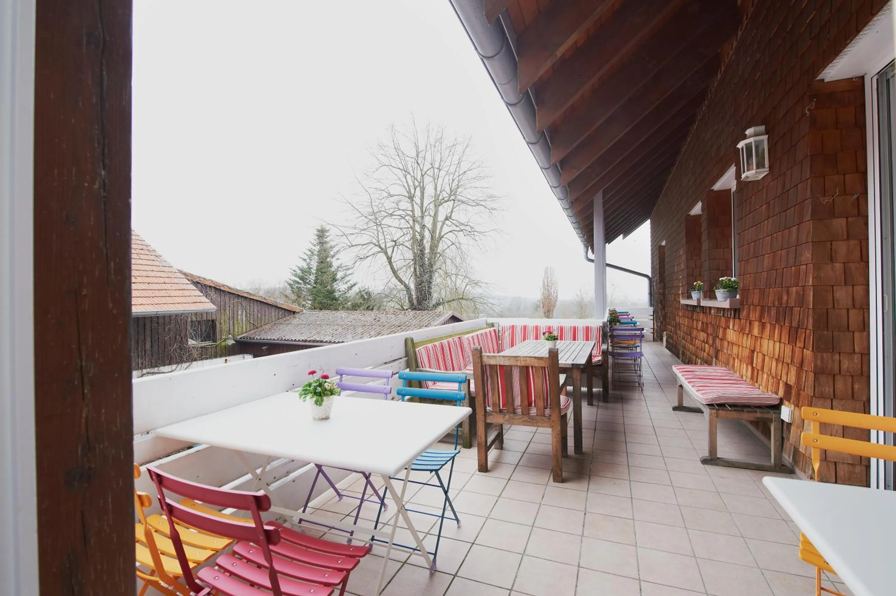Balcony/Terrace in LindenGut Bio Hotel & Bio Herberge