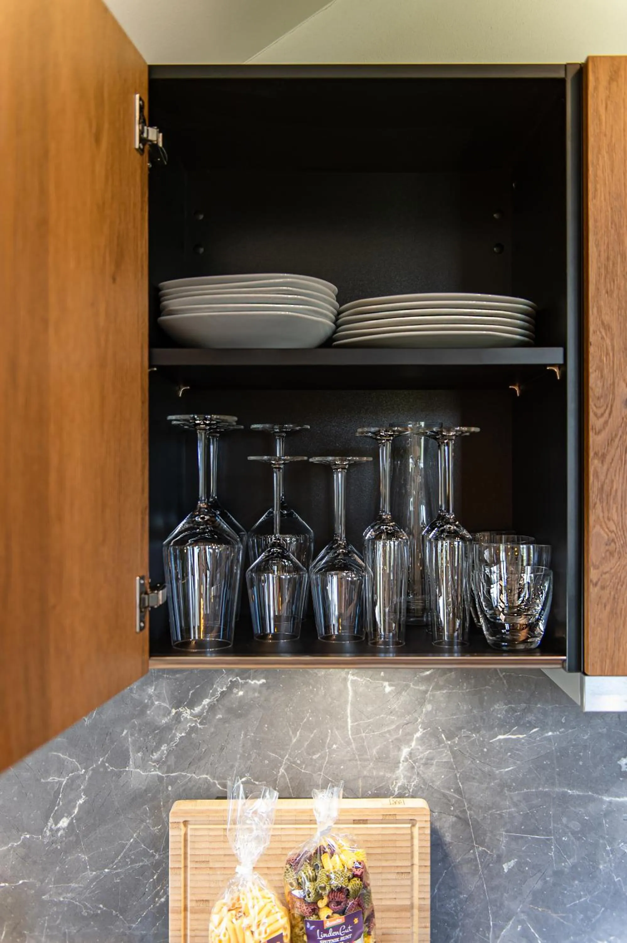 Kitchen or kitchenette in LindenGut Bio Hotel & Bio Herberge