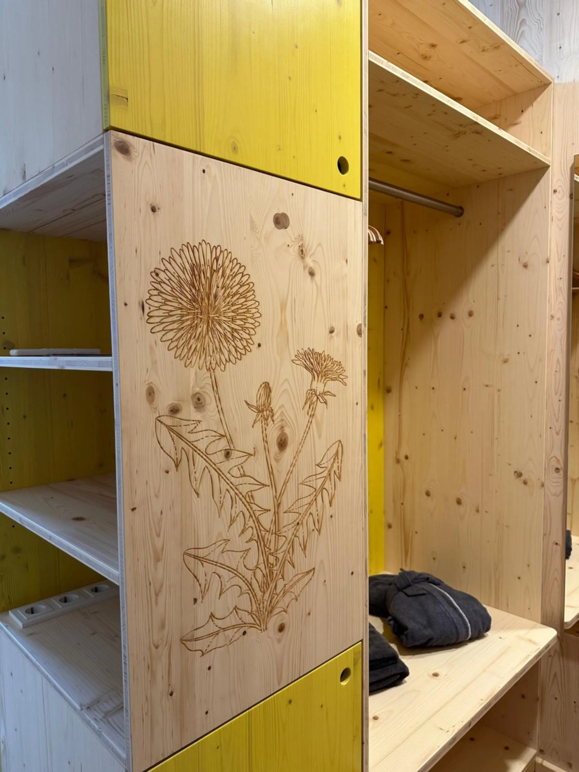 wardrobe in LindenGut Bio Hotel & Bio Herberge