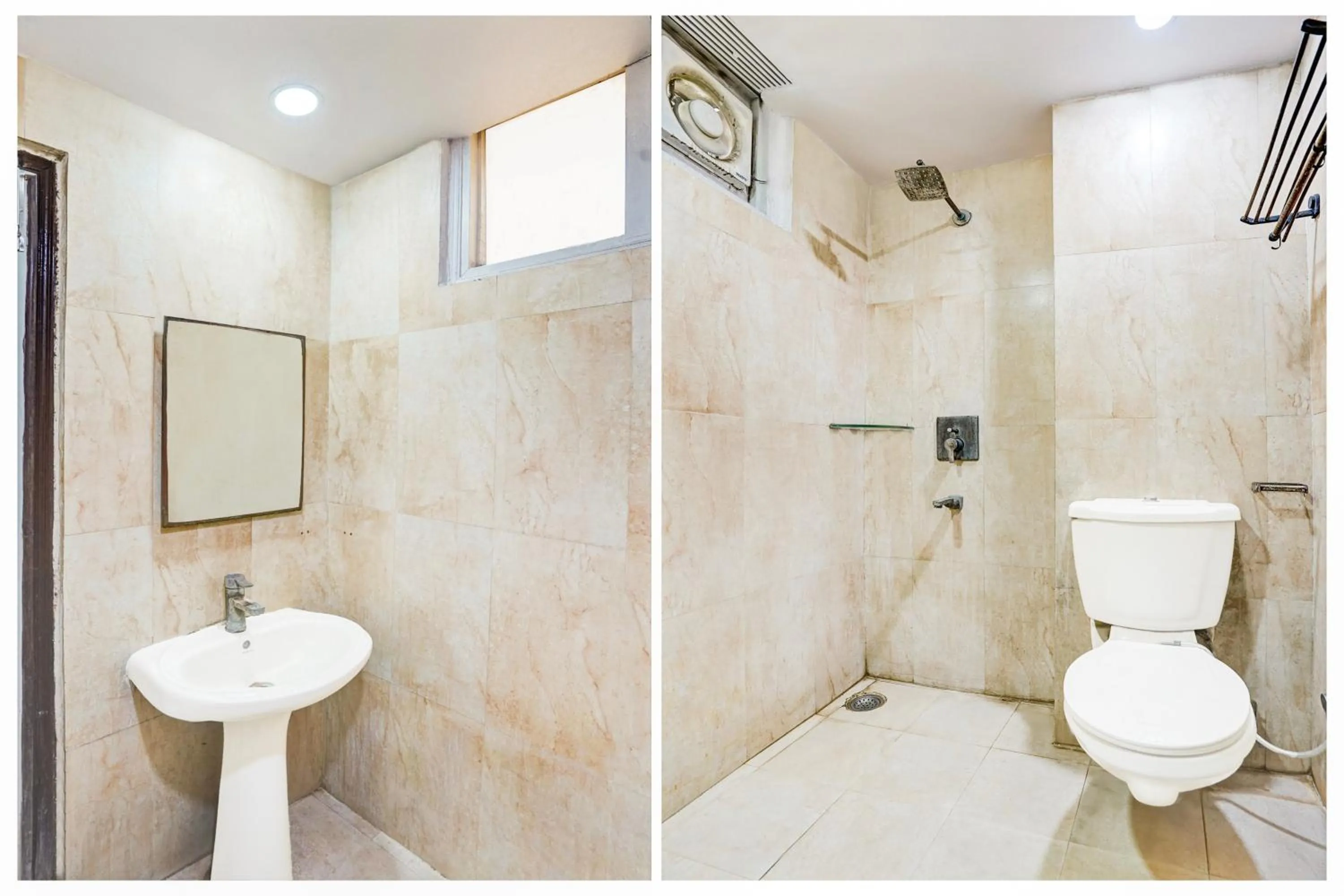 Bathroom in Super Hotel O Paharganj Near Railway Station Formerly Chand Palace