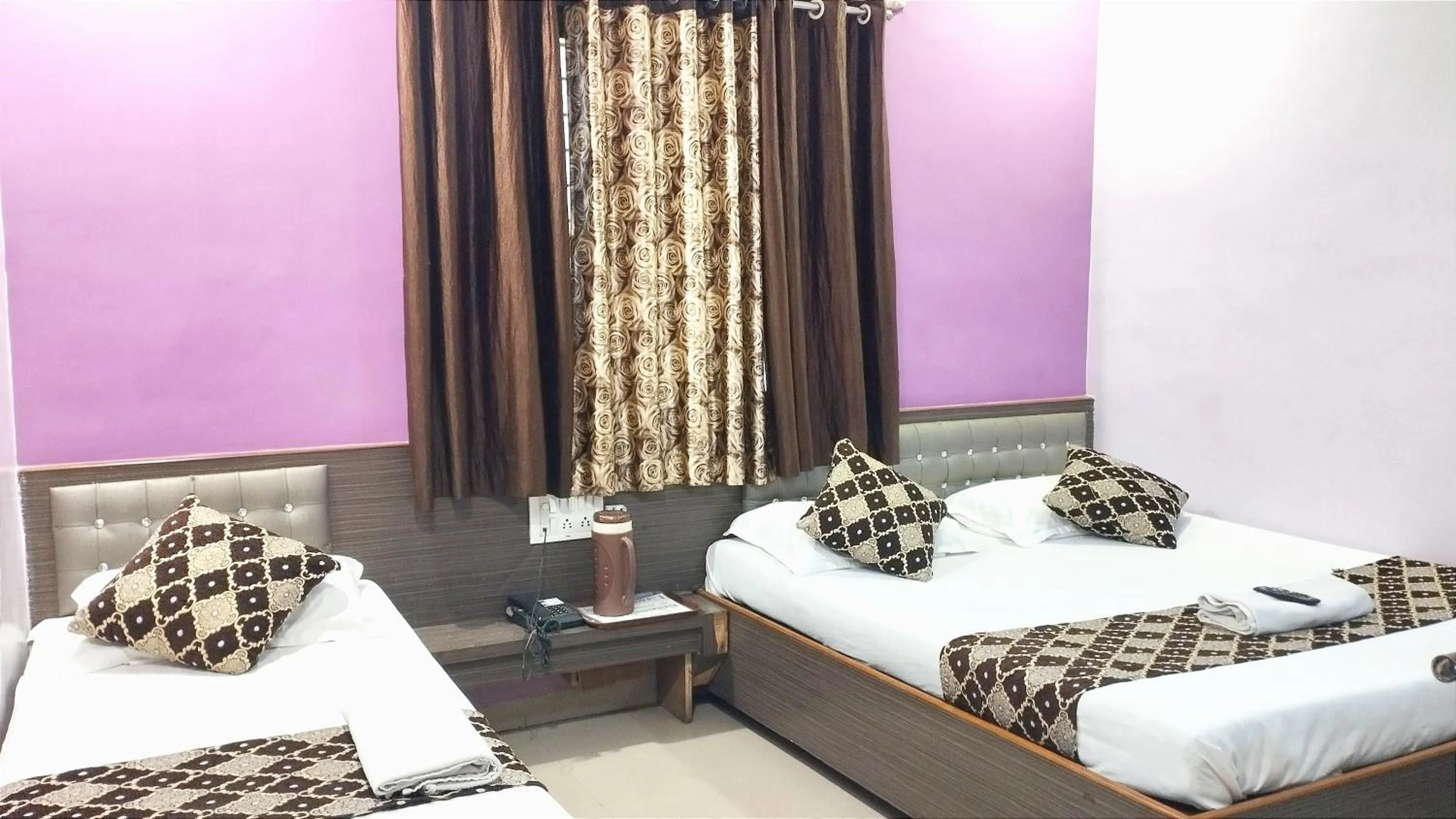 Photo of the whole room, Bed in Sai Balaji Residency