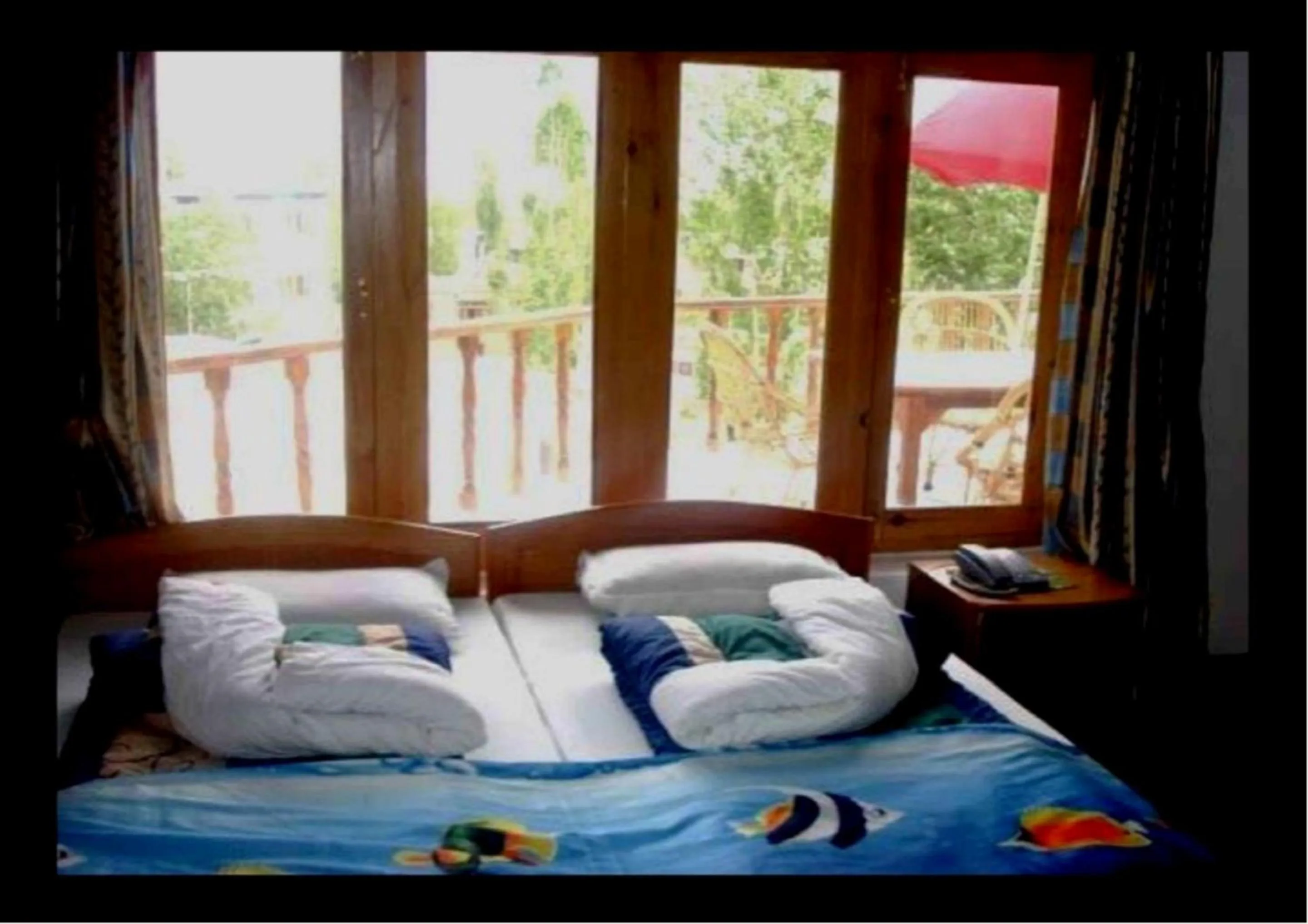 Bed in Hotel Ladakh Heaven