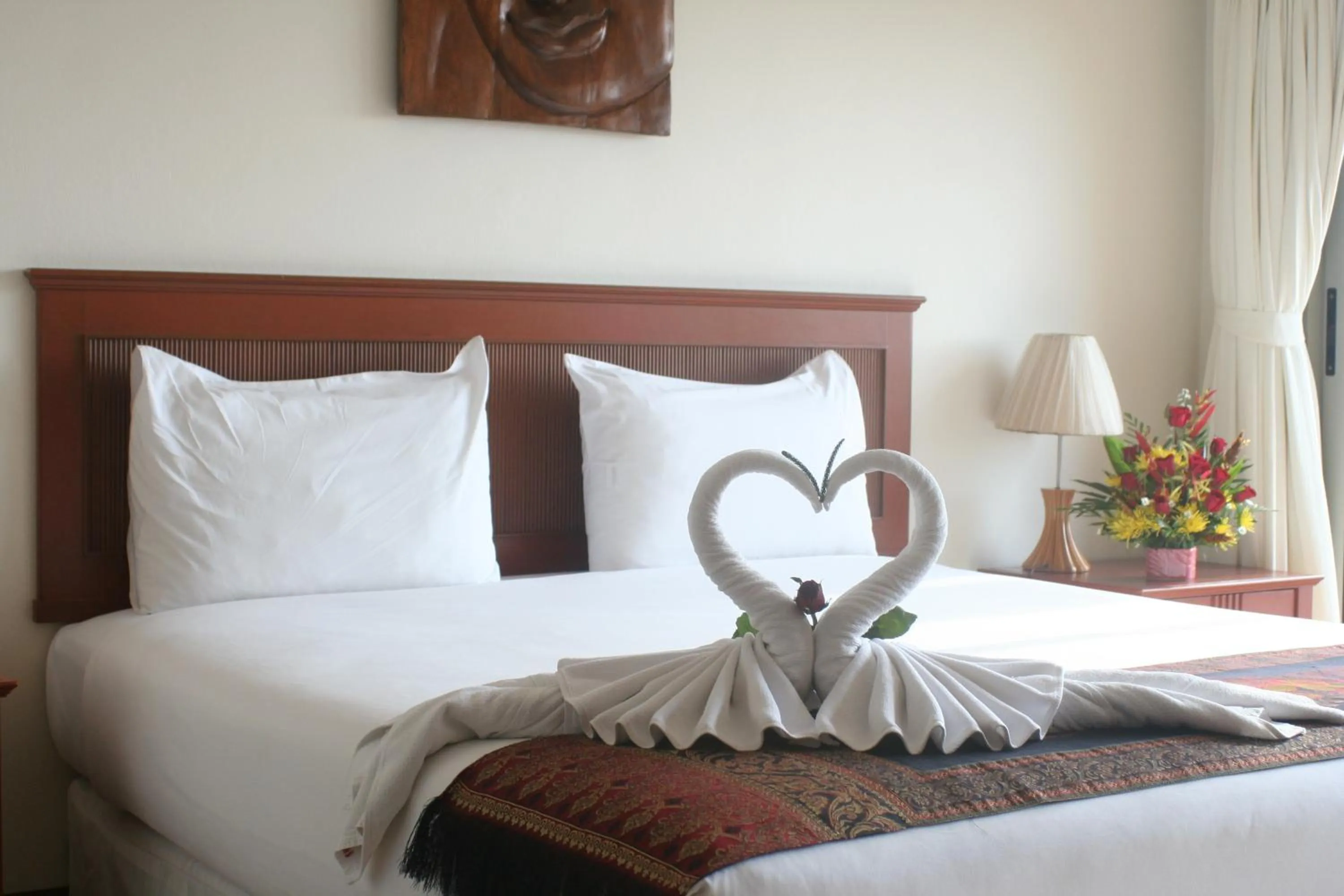 Bed in Palmview Resort