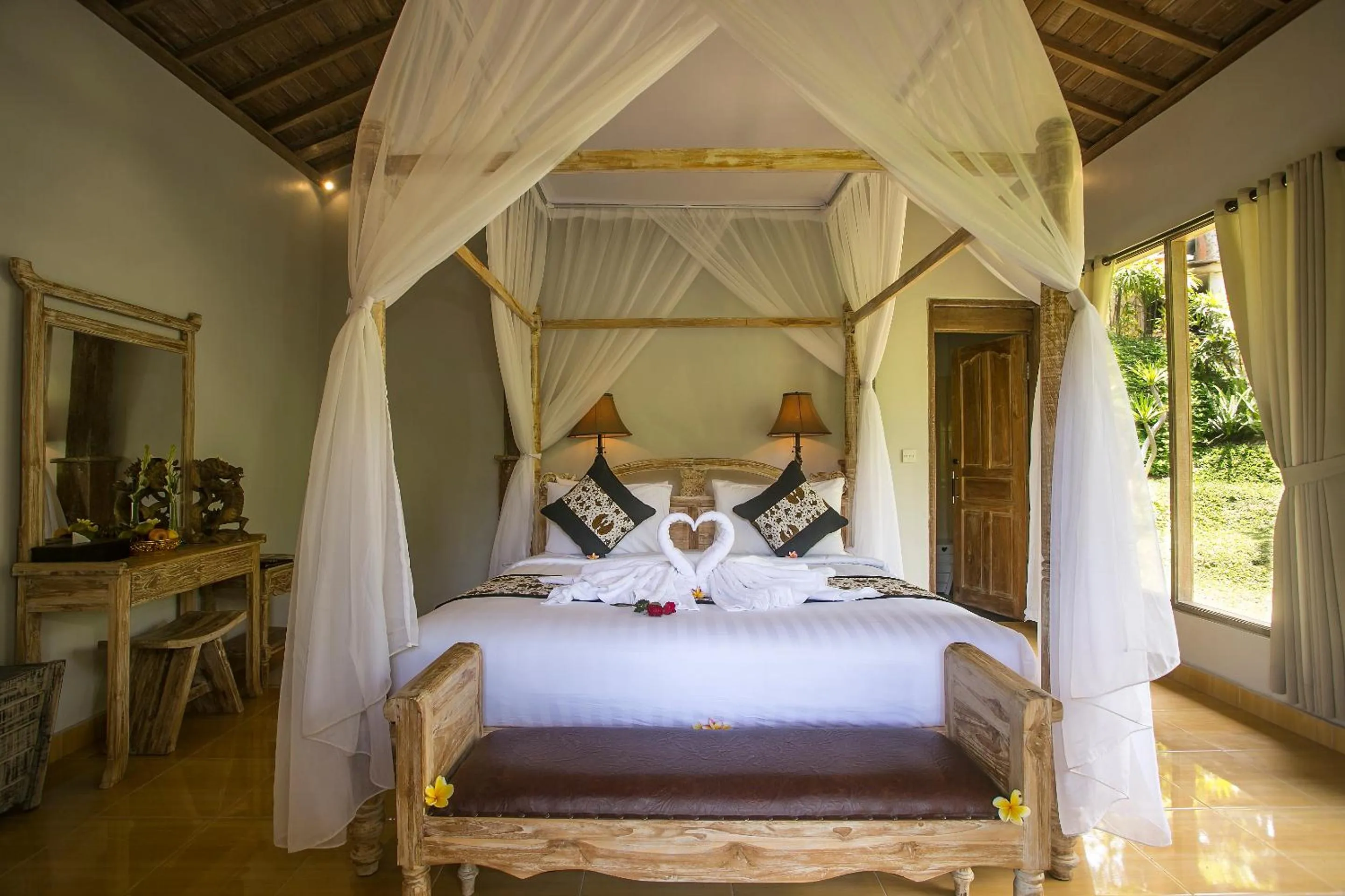 Bed in Pondok Sebatu Villa