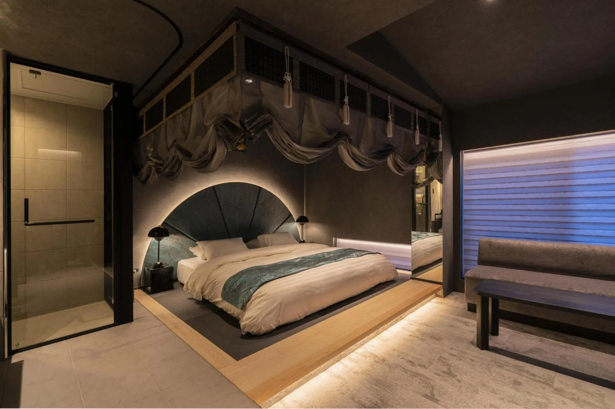 Bed in moire HOTEL YOSHIWARA