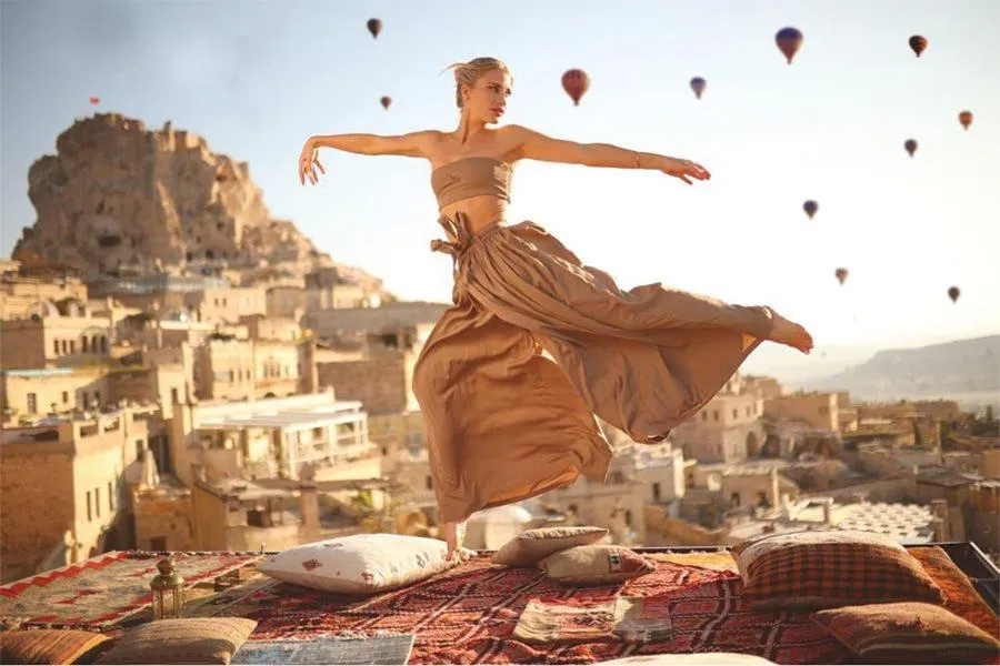 Balcony/Terrace in Mak's Cave House