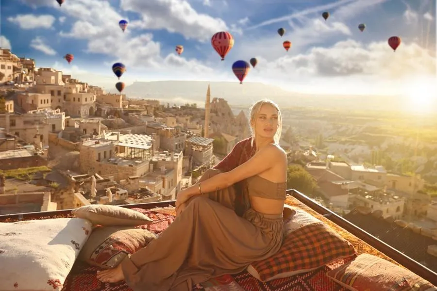 Balcony/Terrace in Mak's Cave House