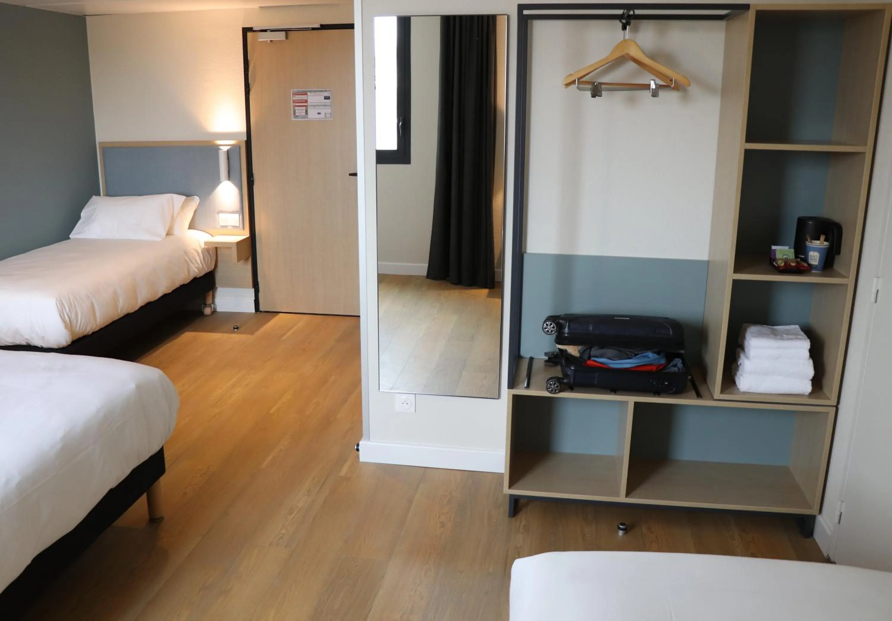 furniture, Bed in Kyriad Bordeaux Nord Sainte Eulalie