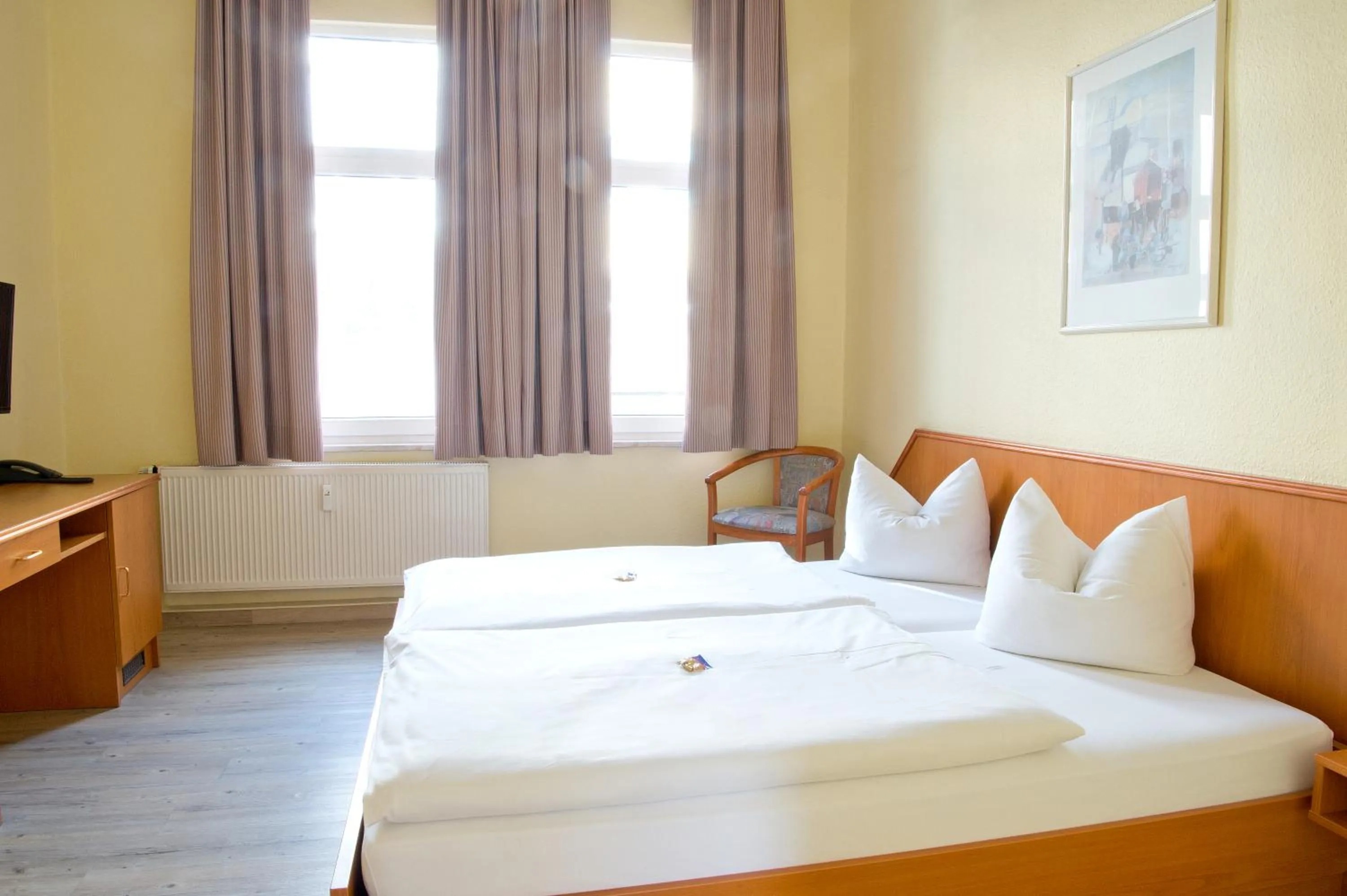 Bed in Hotel Thüringer Hof