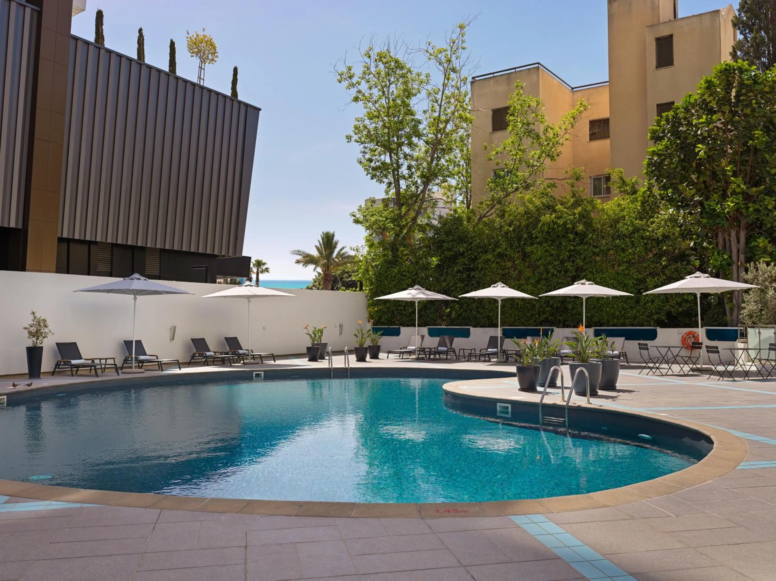 Pool view in TSANotel