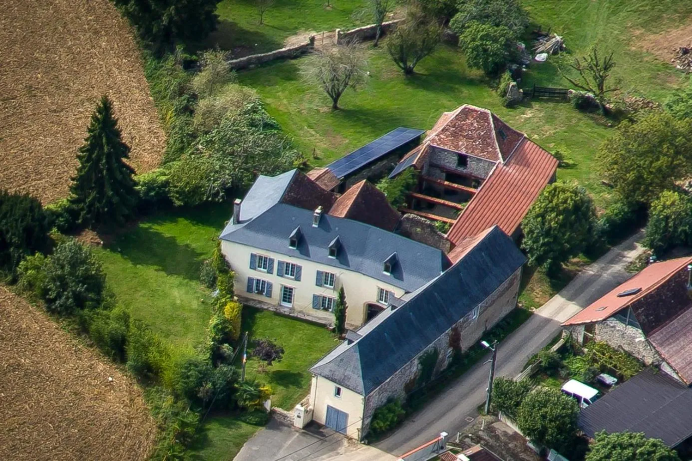 Bird's eye view in Domaine de la Castagnère