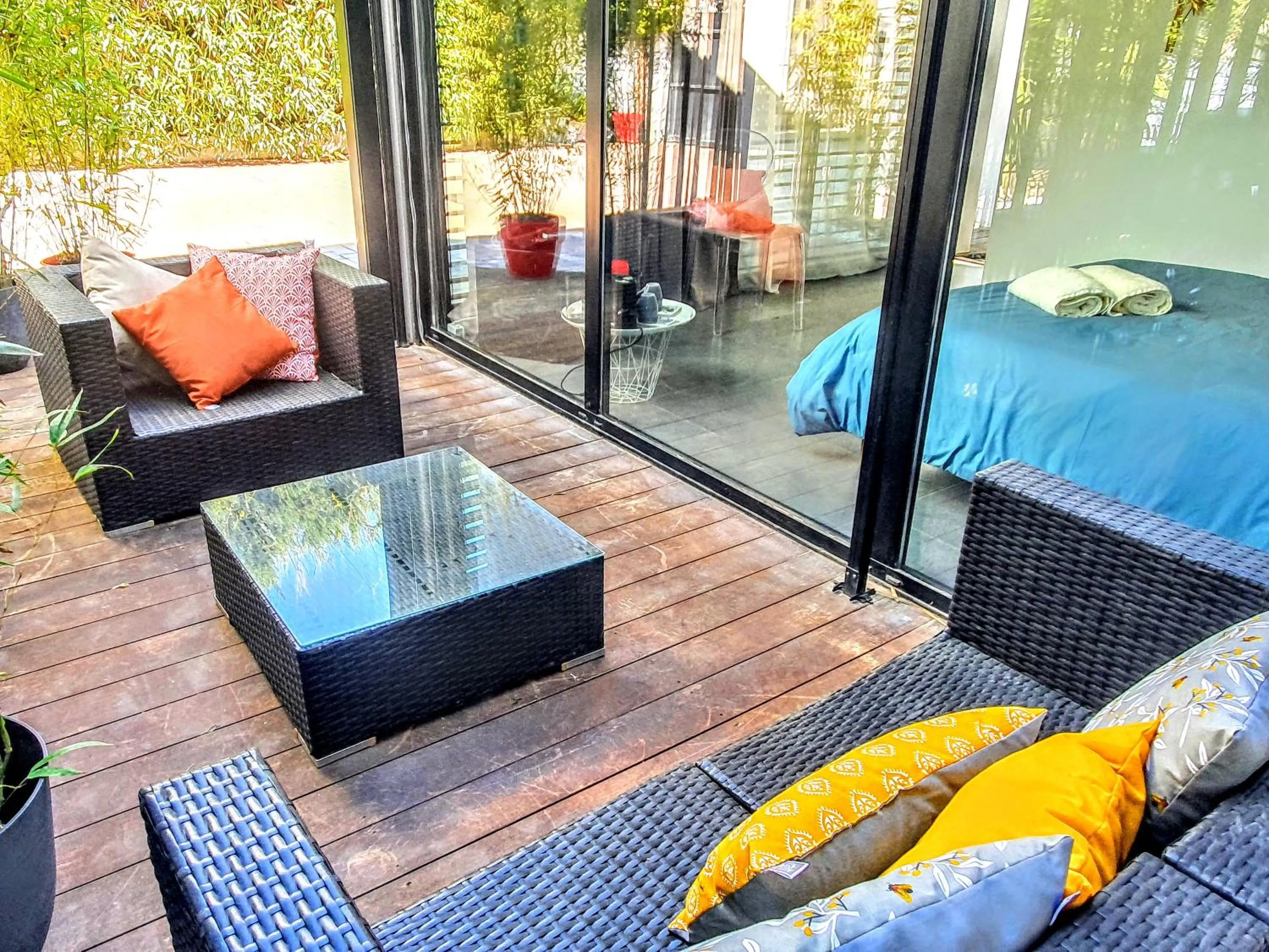 Balcony/Terrace in La Villa Blanche