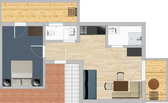 Floor plan in Pension Wald