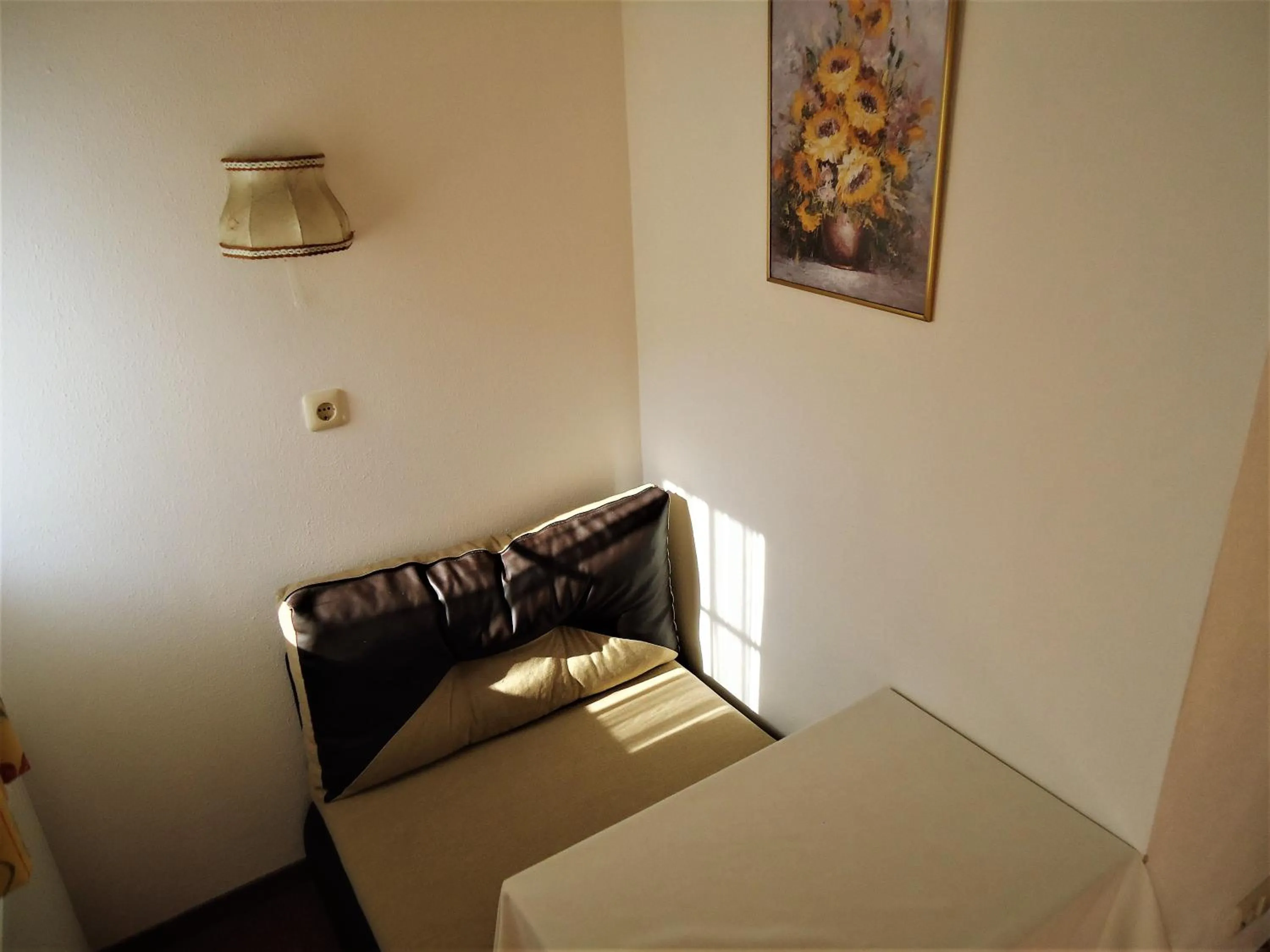 Seating area, Bed in Pension Wald