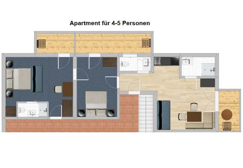 Floor plan in Pension Wald