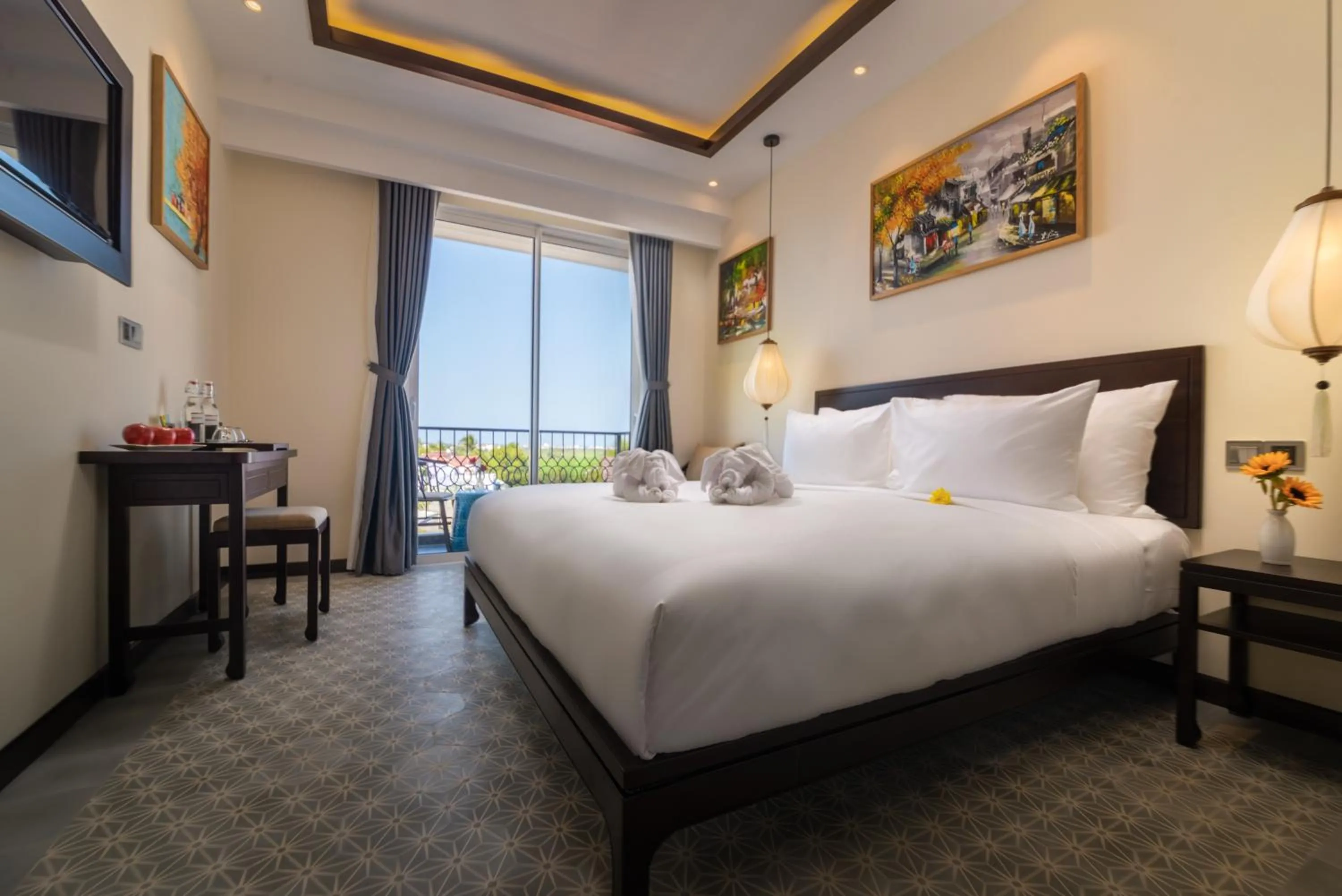 Bedroom, Bed in Hoi An Merrily De Art Hotel