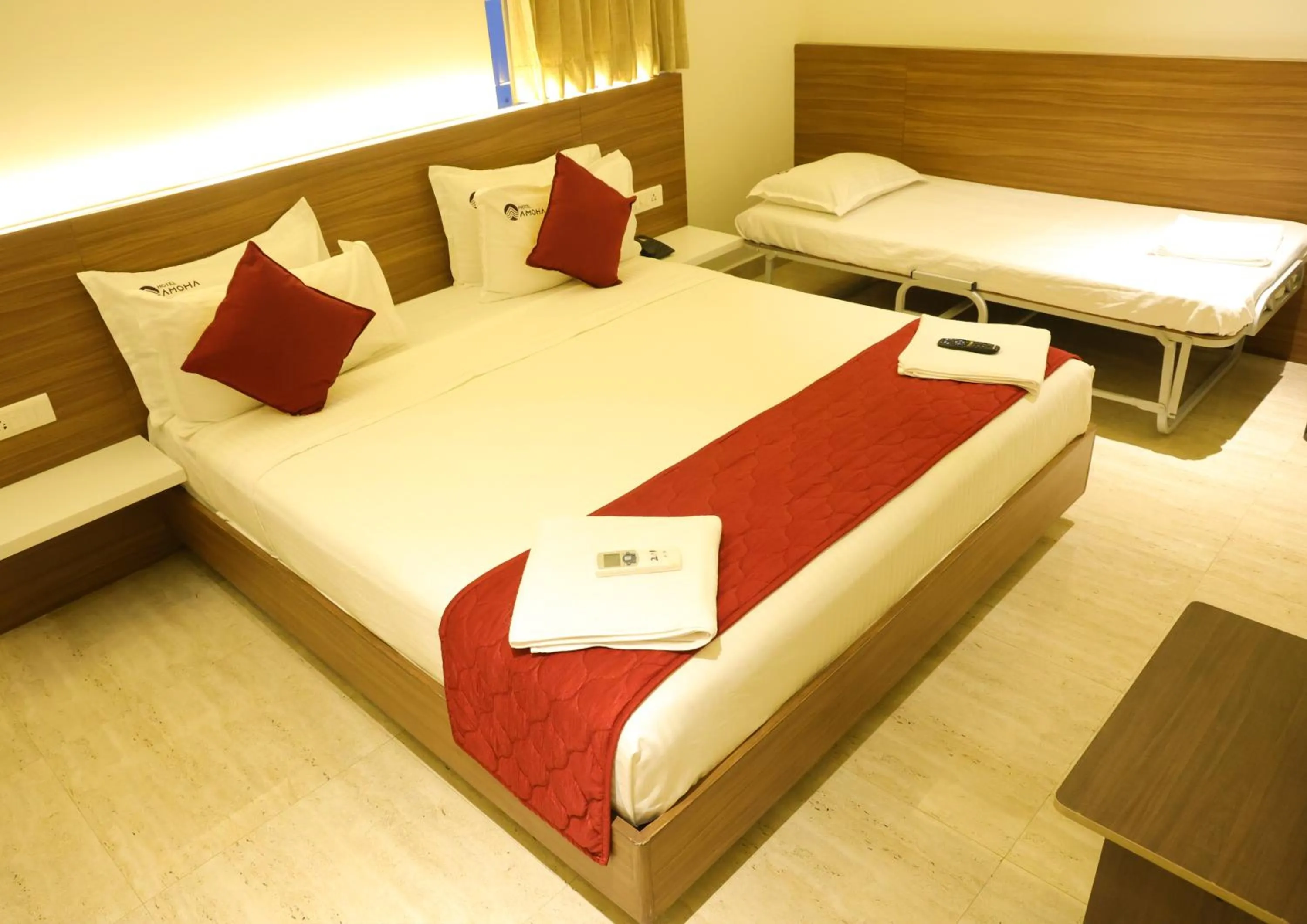 Bed in Hotel Amoha
