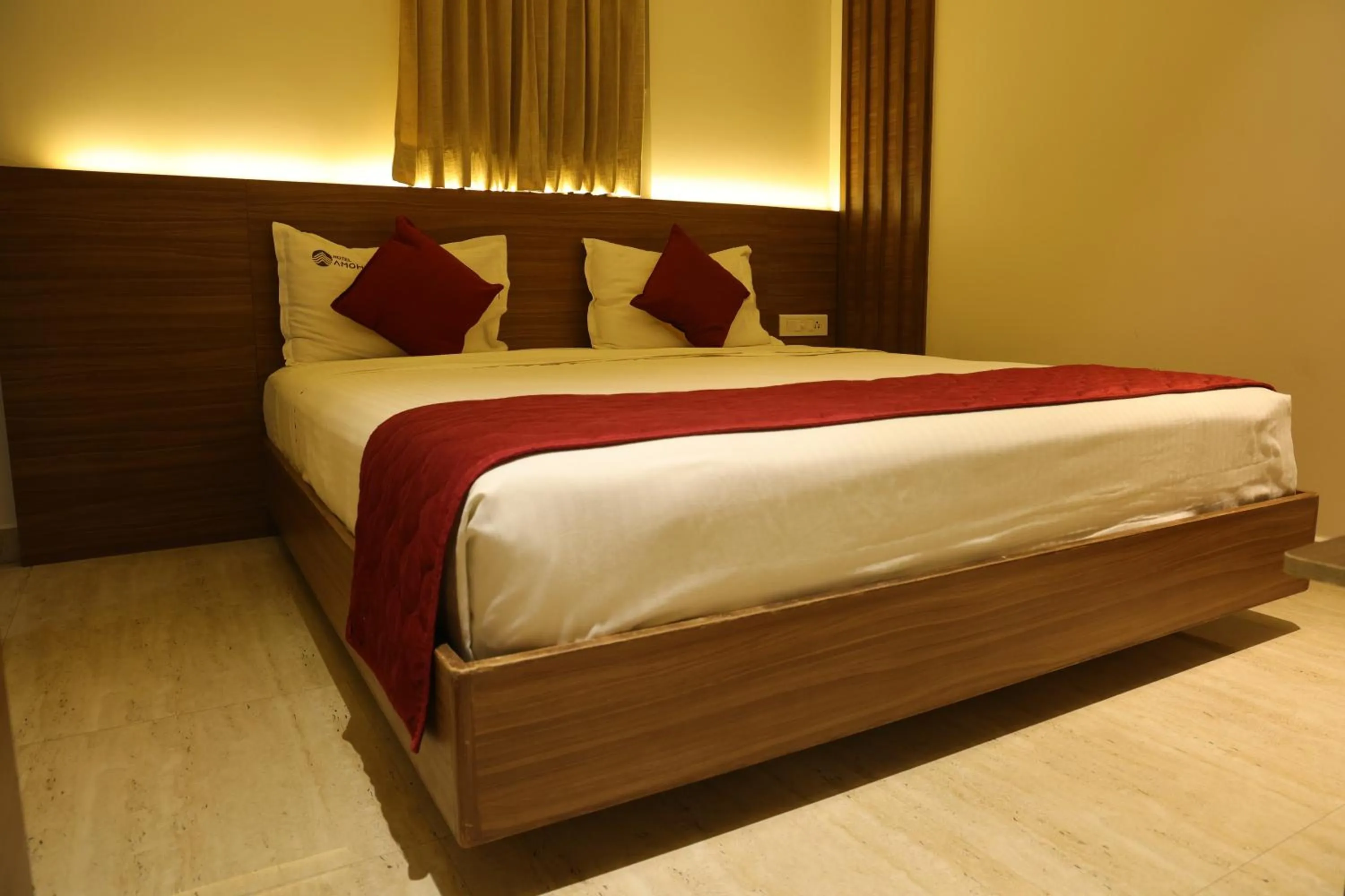 Bed in Hotel Amoha