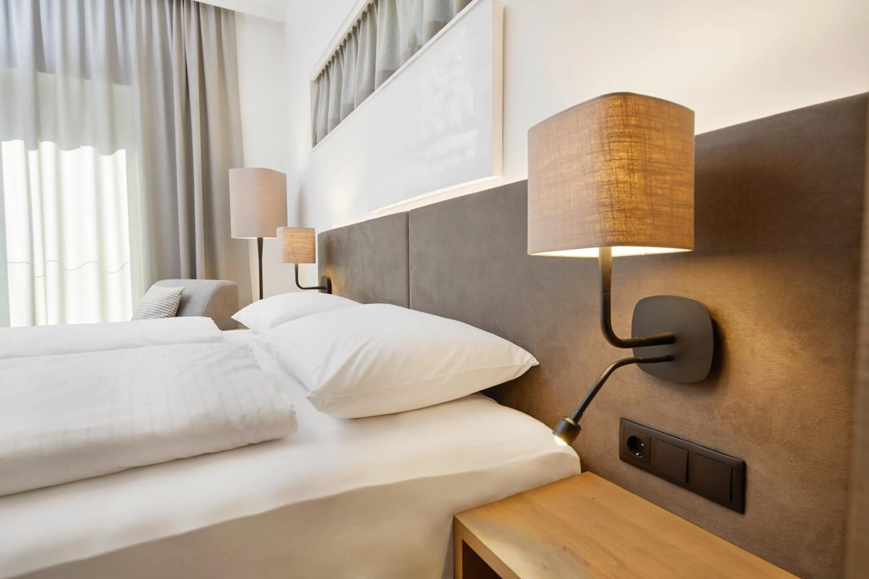 Bed in Hotel Gösser Bräu