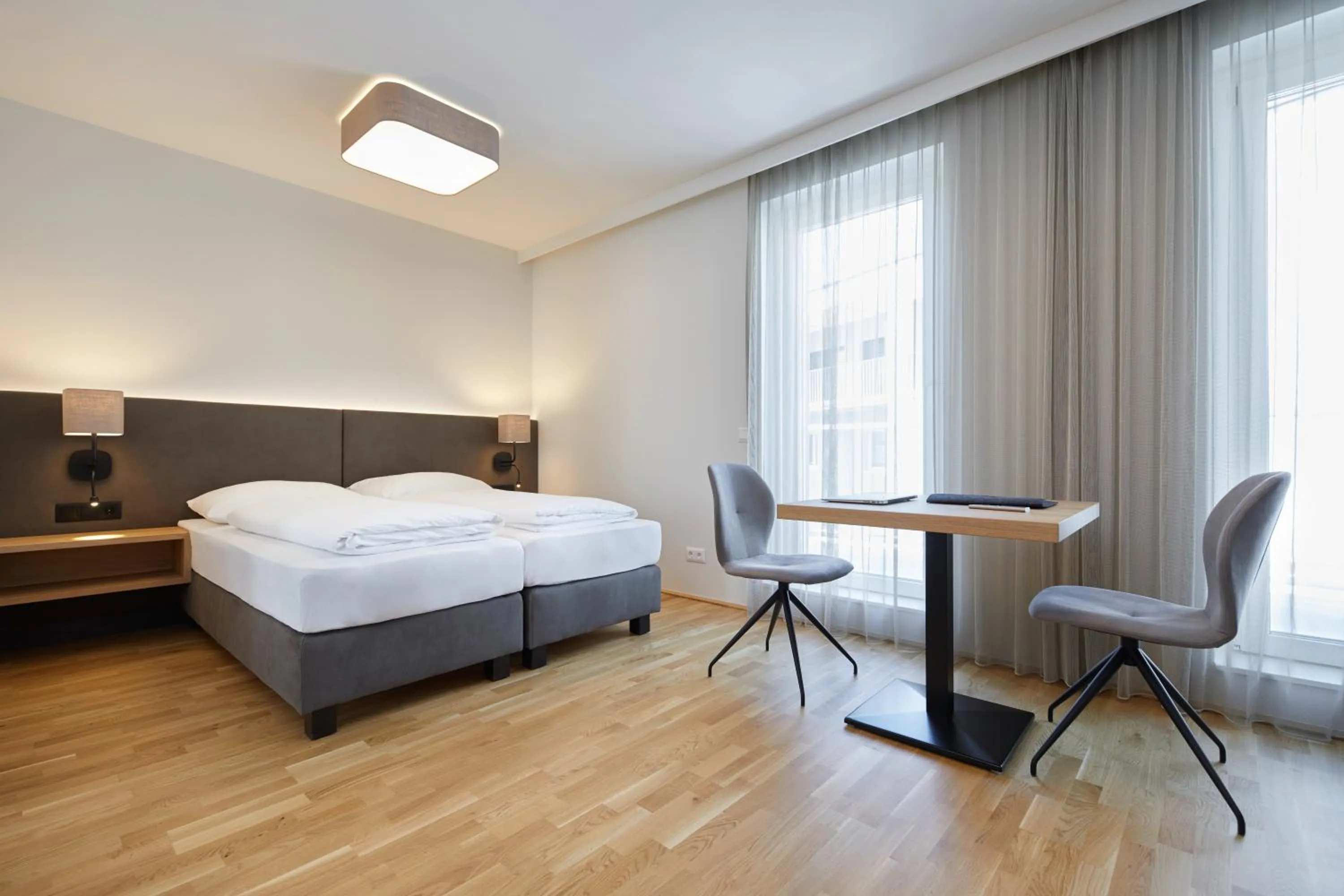 Photo of the whole room, Bed in Hotel Gösser Bräu