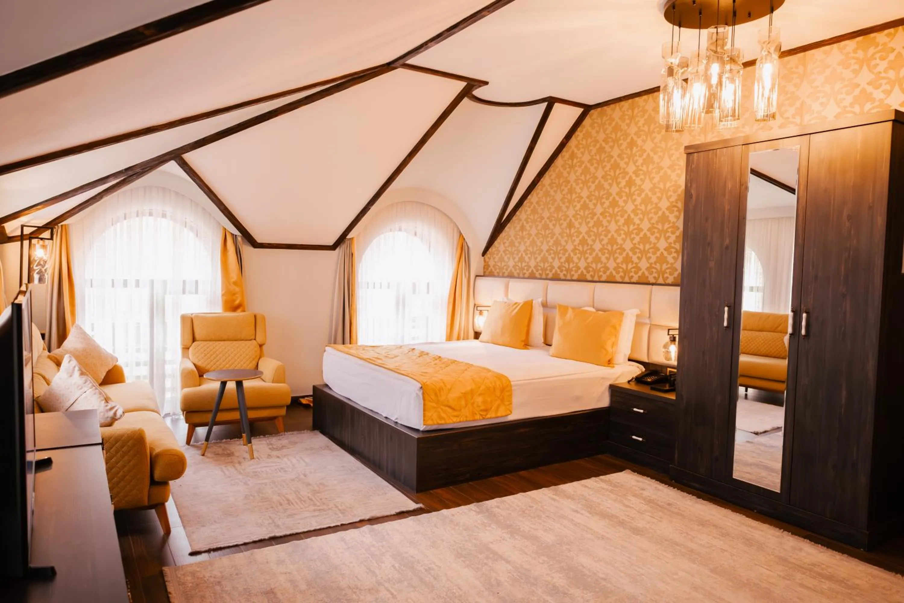 Bed in Quba Vadi Chalet Hotel