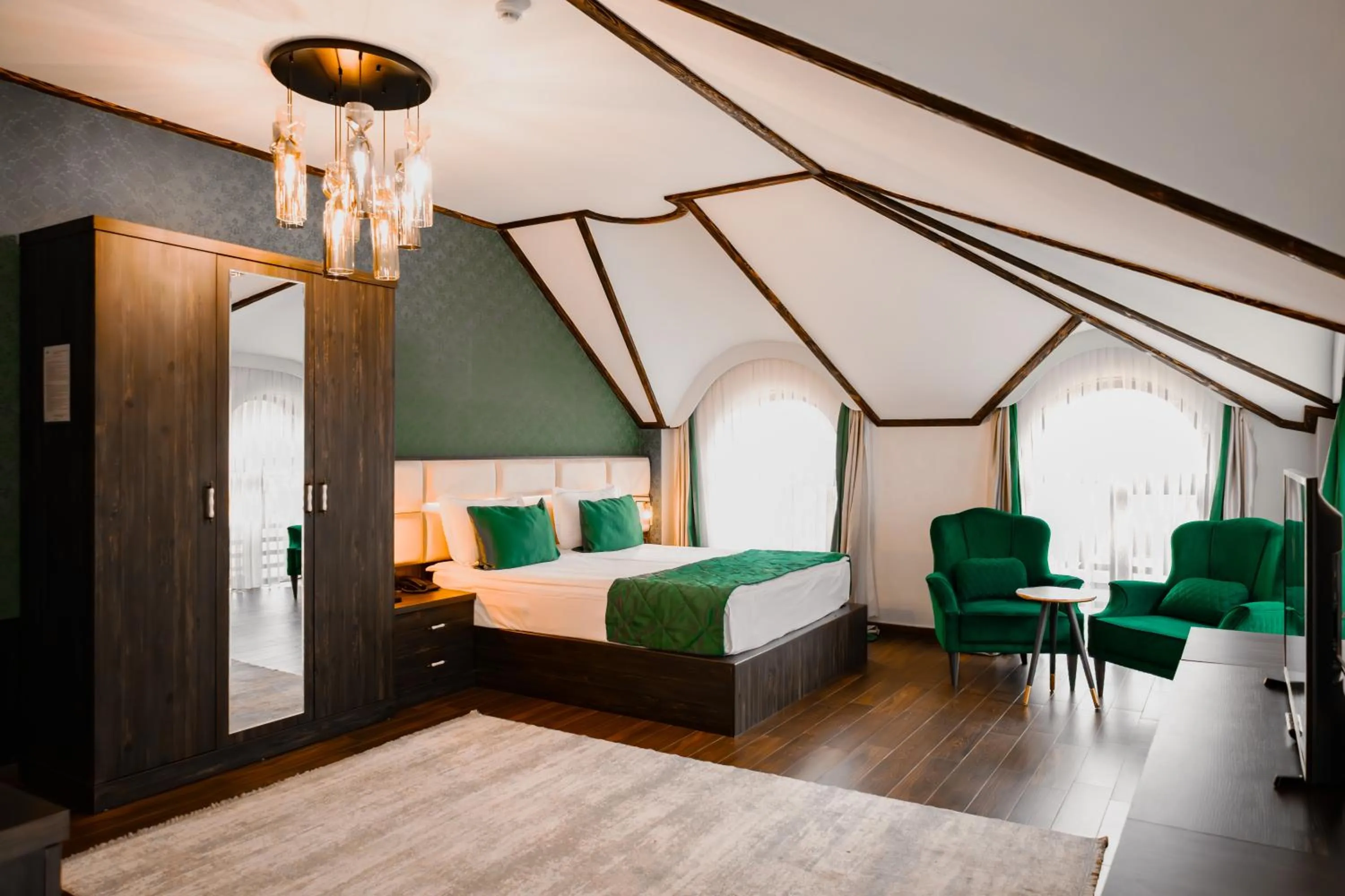 Bed in Quba Vadi Chalet Hotel