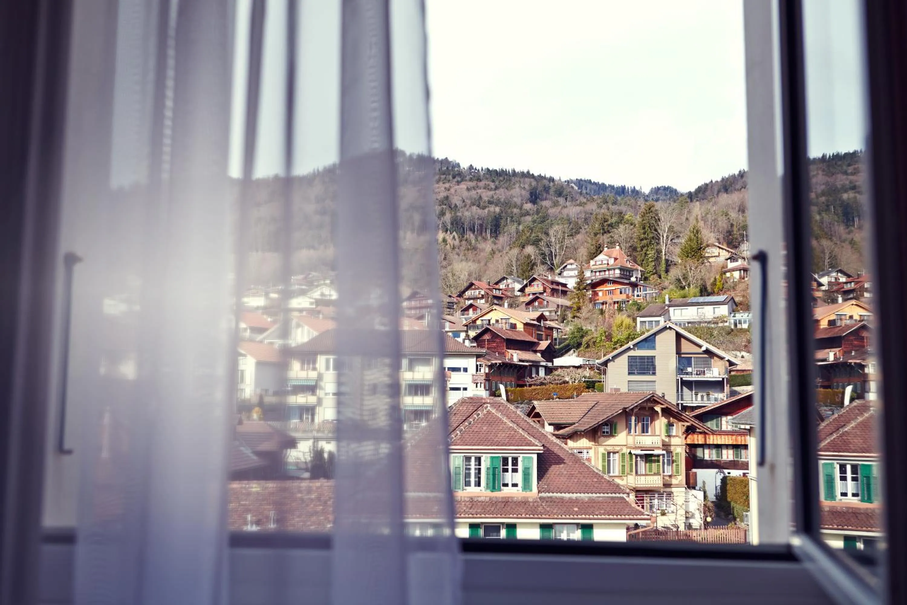 City view in Hotel Restaurant Bellevue au Lac