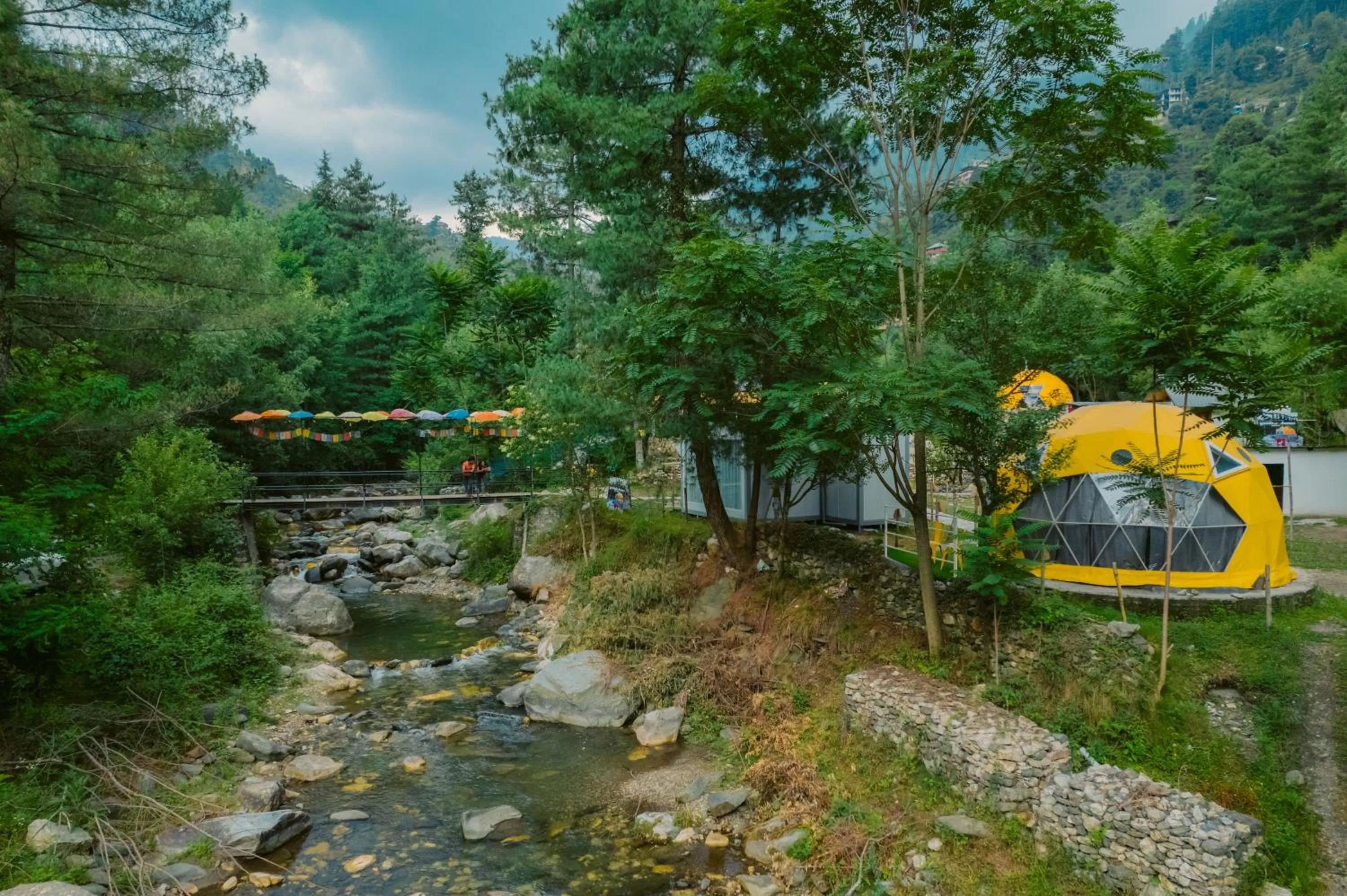 River view in Whoopers Boutique Resort Jibhi