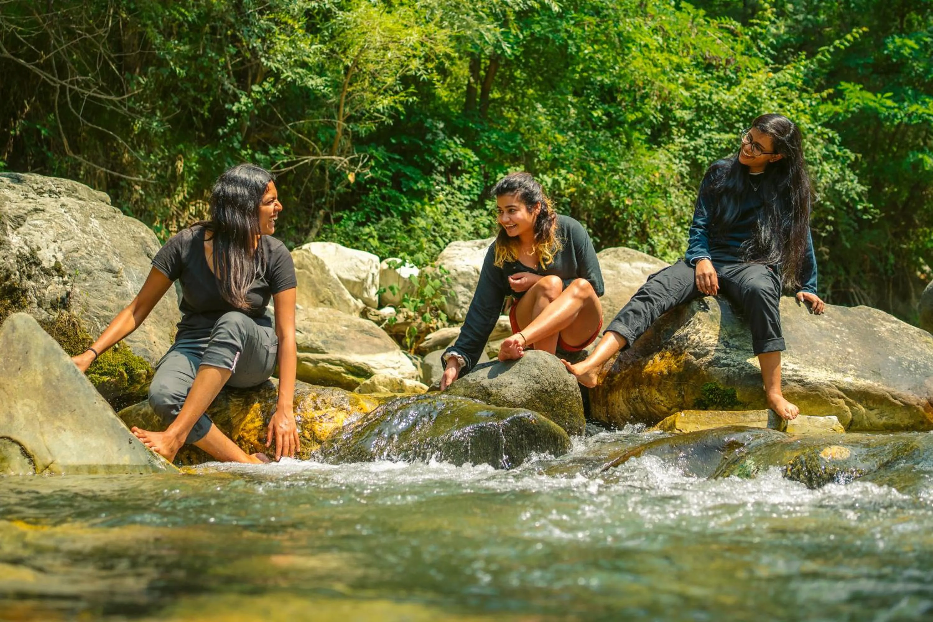 River view in Whoopers Boutique Resort Jibhi