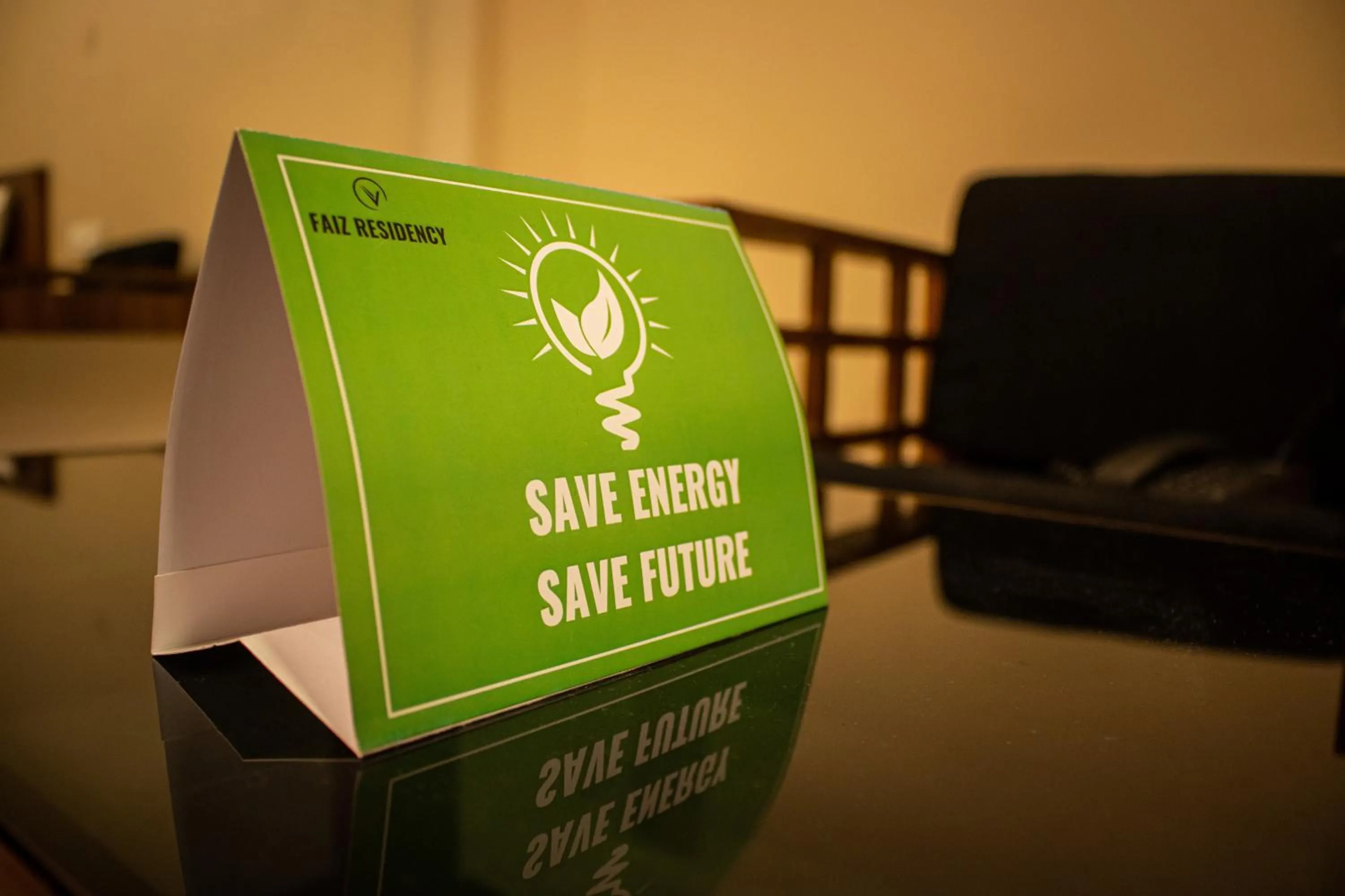 Seating area in Faiz Residency