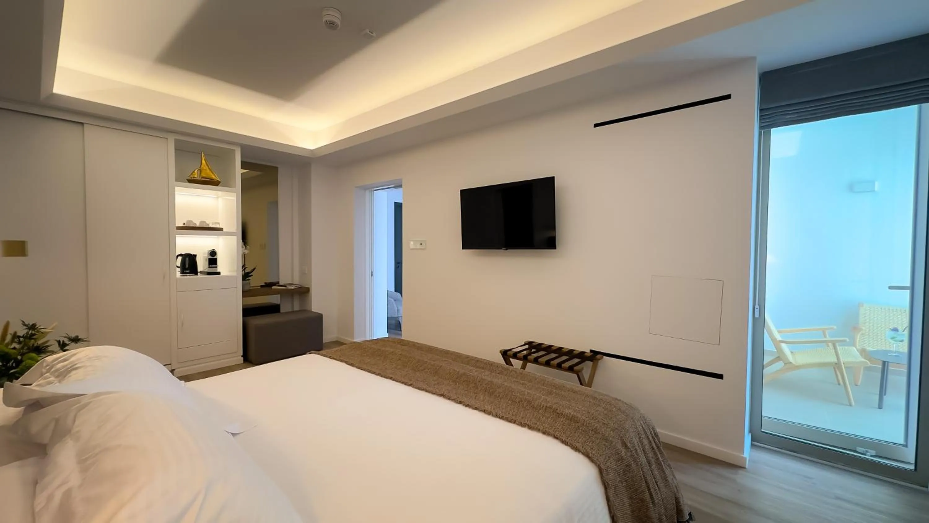 Bed in Tasia Maris Beach Hotel - Adults Only