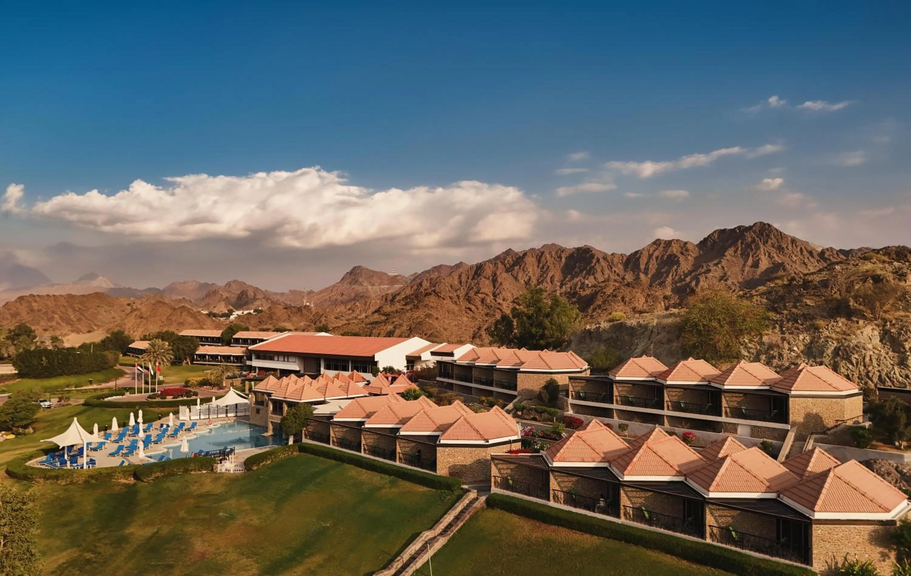 Bird's eye view in JA Hatta Fort Hotel